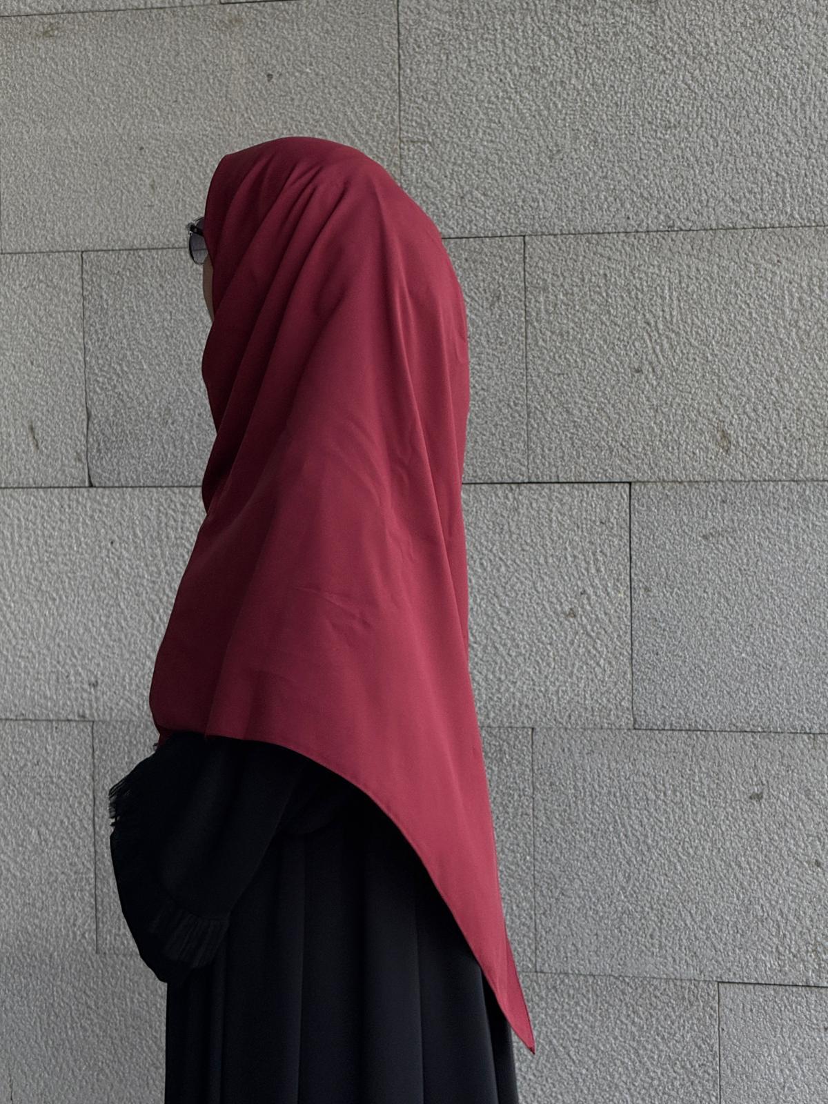 Pamuklu Organik Modal Eşarp-Bordo