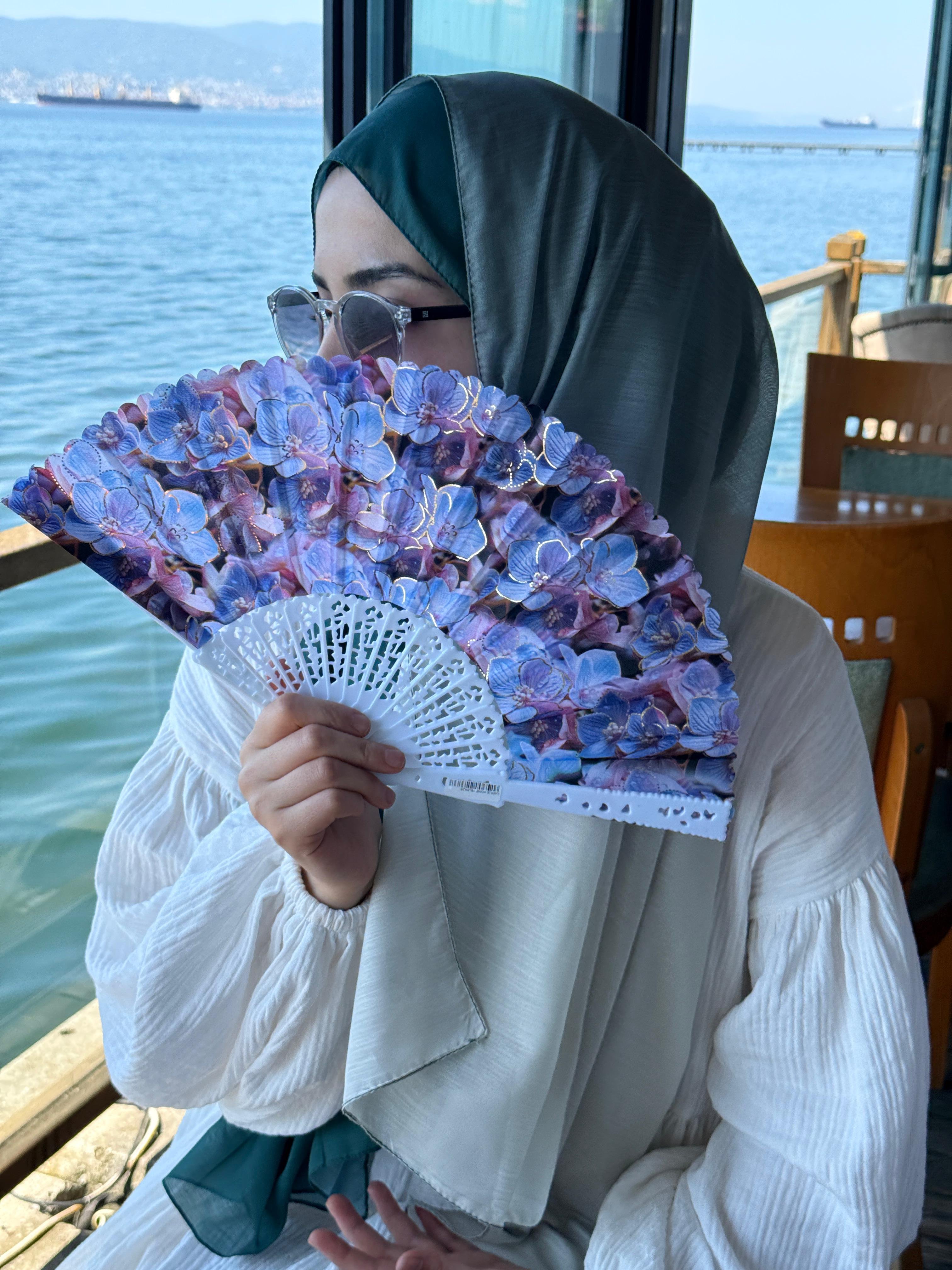Pamuklu Dubai Degrade Şal-ZÜmrüt