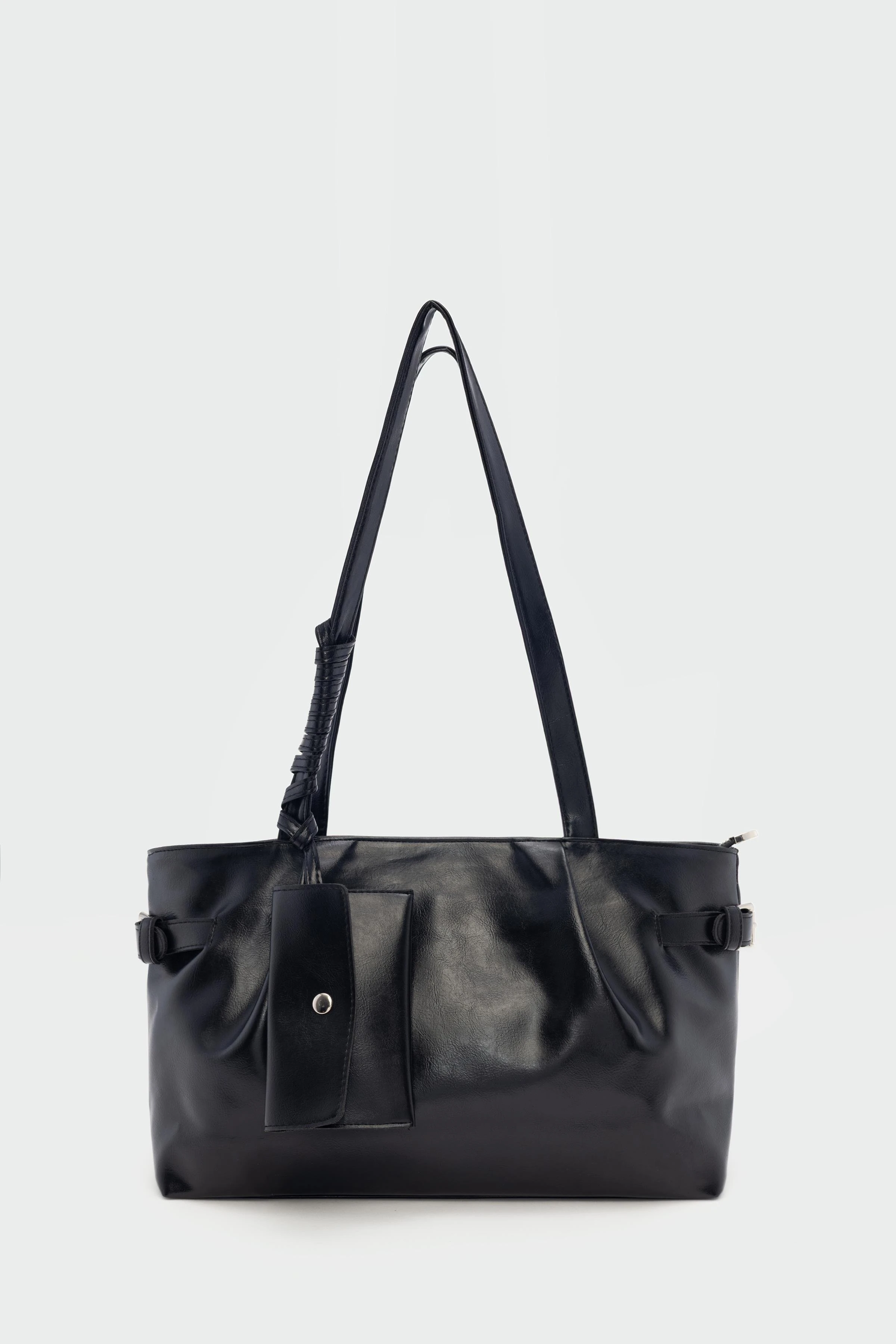 Cüzdan Detaylı Fermuar Kapamalı Omuz Çantası