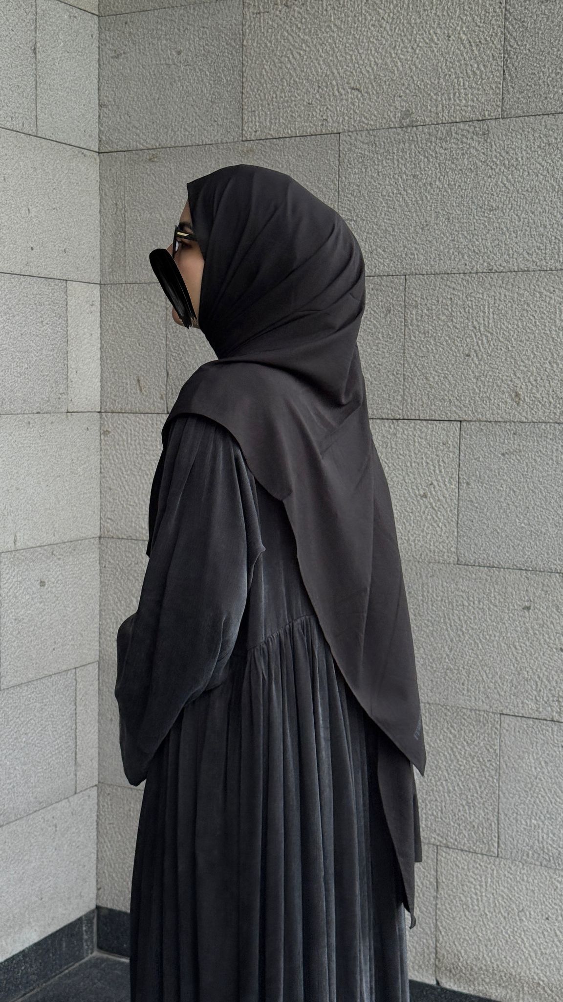 Pamuklu Soft Kraş Şal - Siyah