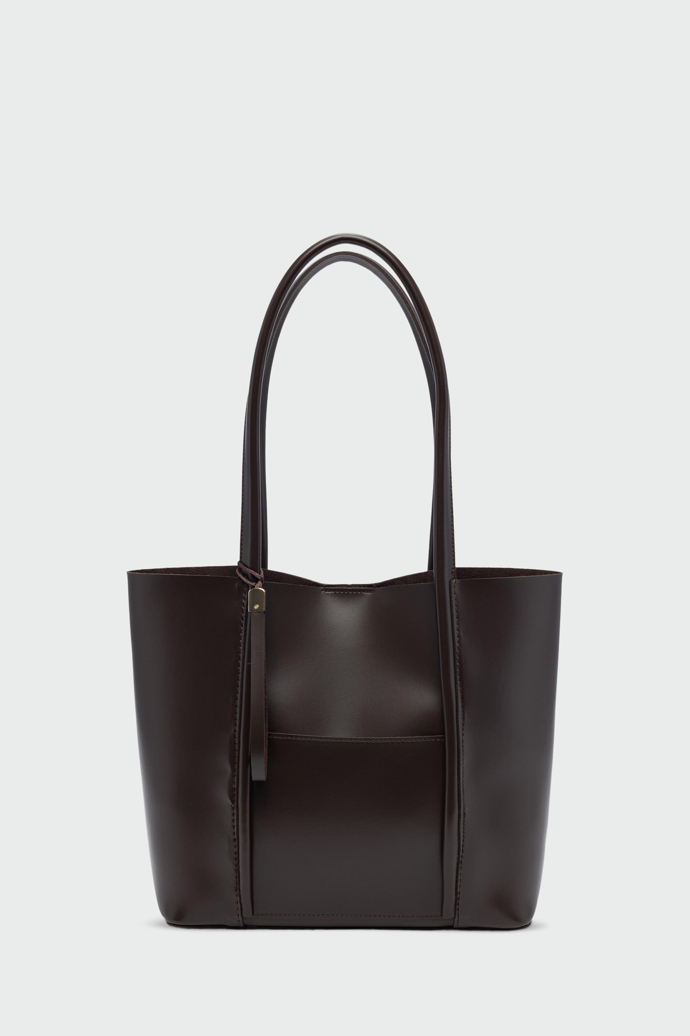 Cüzdan Detaylı Omuz Çantası - Acı Kahve