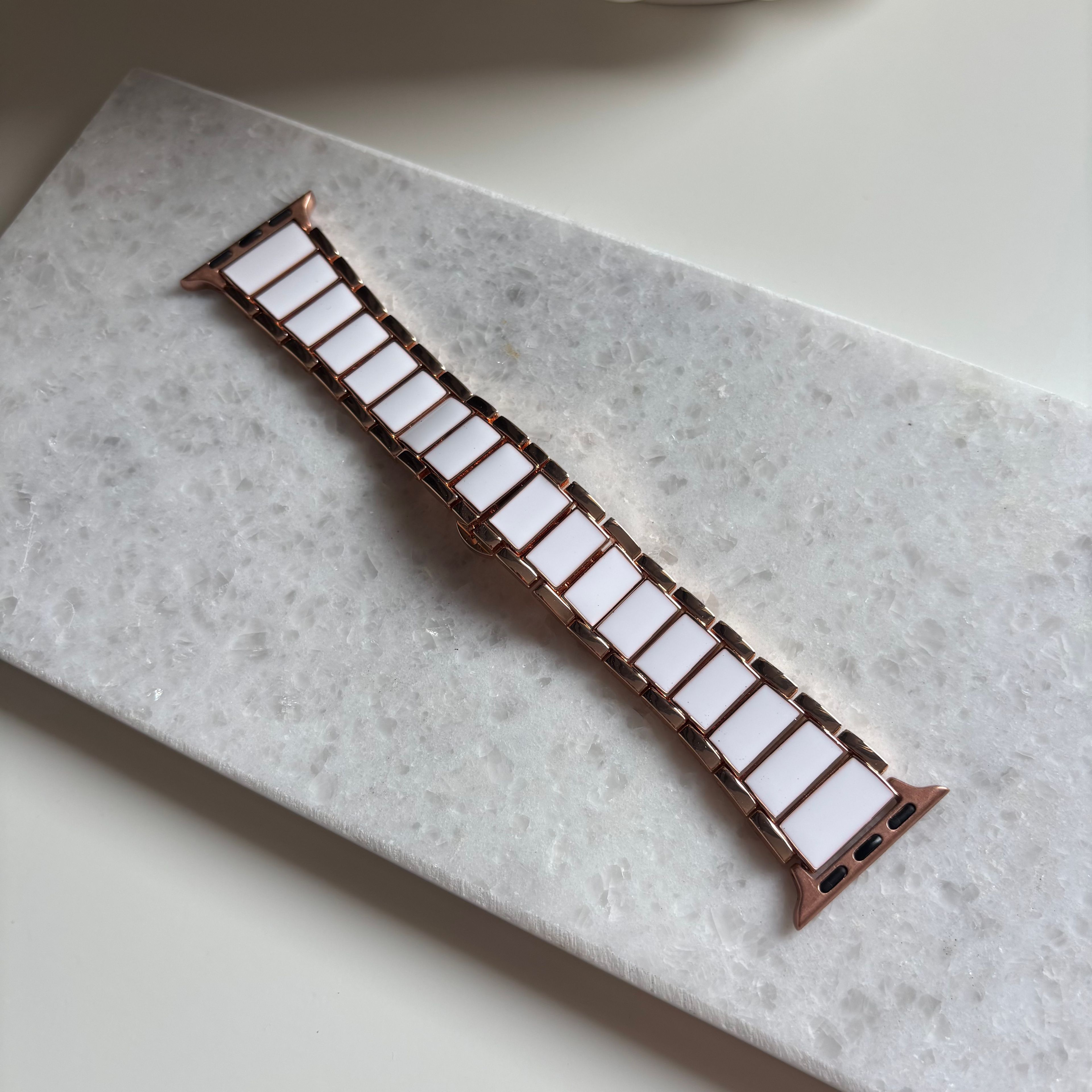 Allure Çelik Kordon - Rose Gold - Beyaz