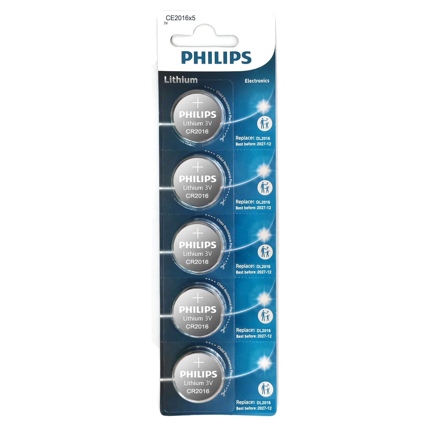 PIL DÜGME 2016 3V (BESLI PAKET) PHILIPS