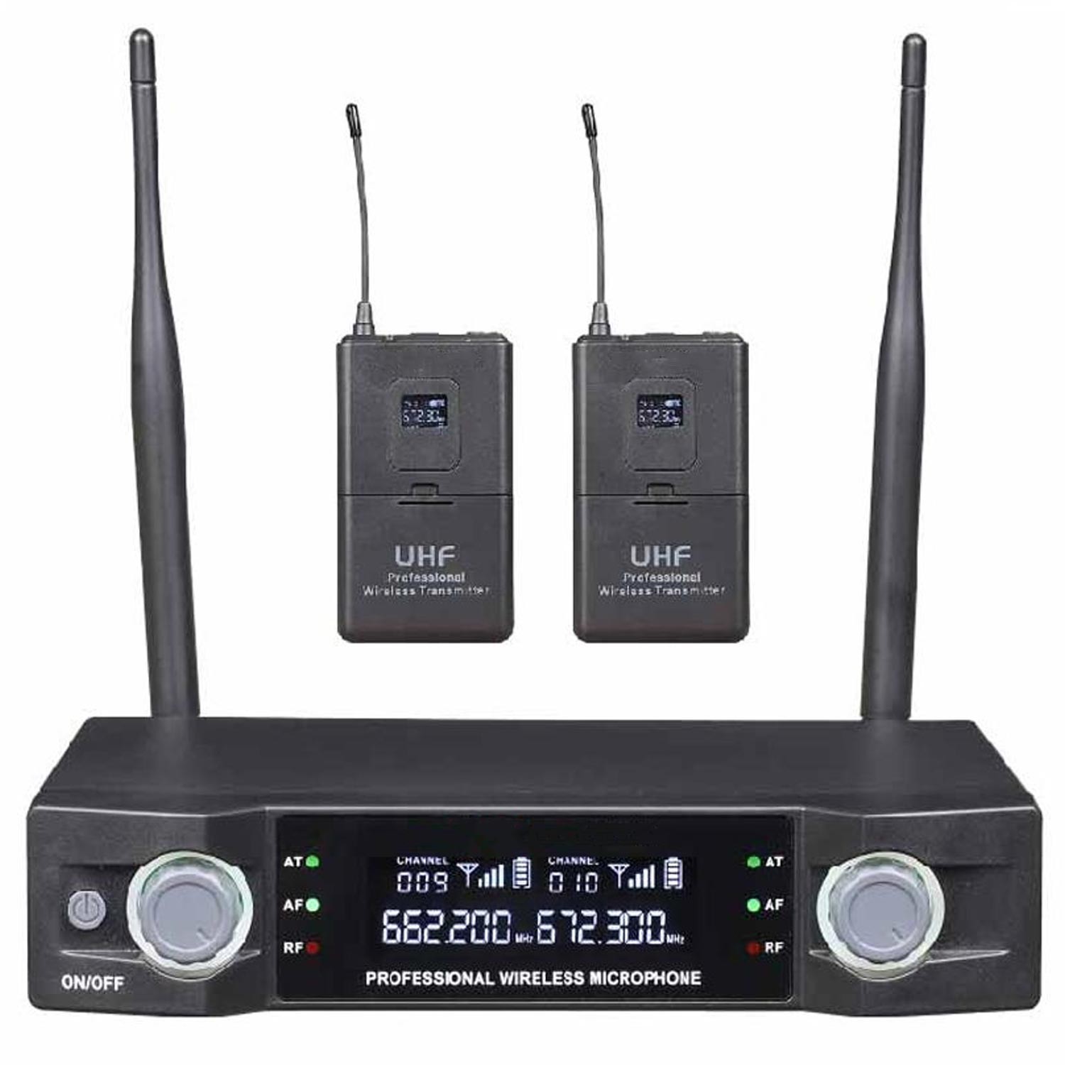 UHF KABLOSUZ MİKROFON 2 YAKA DIGITAL H-PRO HM-6100