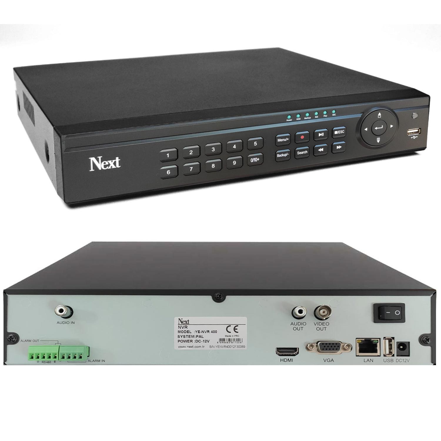 NEXTCAM YE-NVR400 Ip Nvr Kayit Cihazi 4 Kanal 2mp