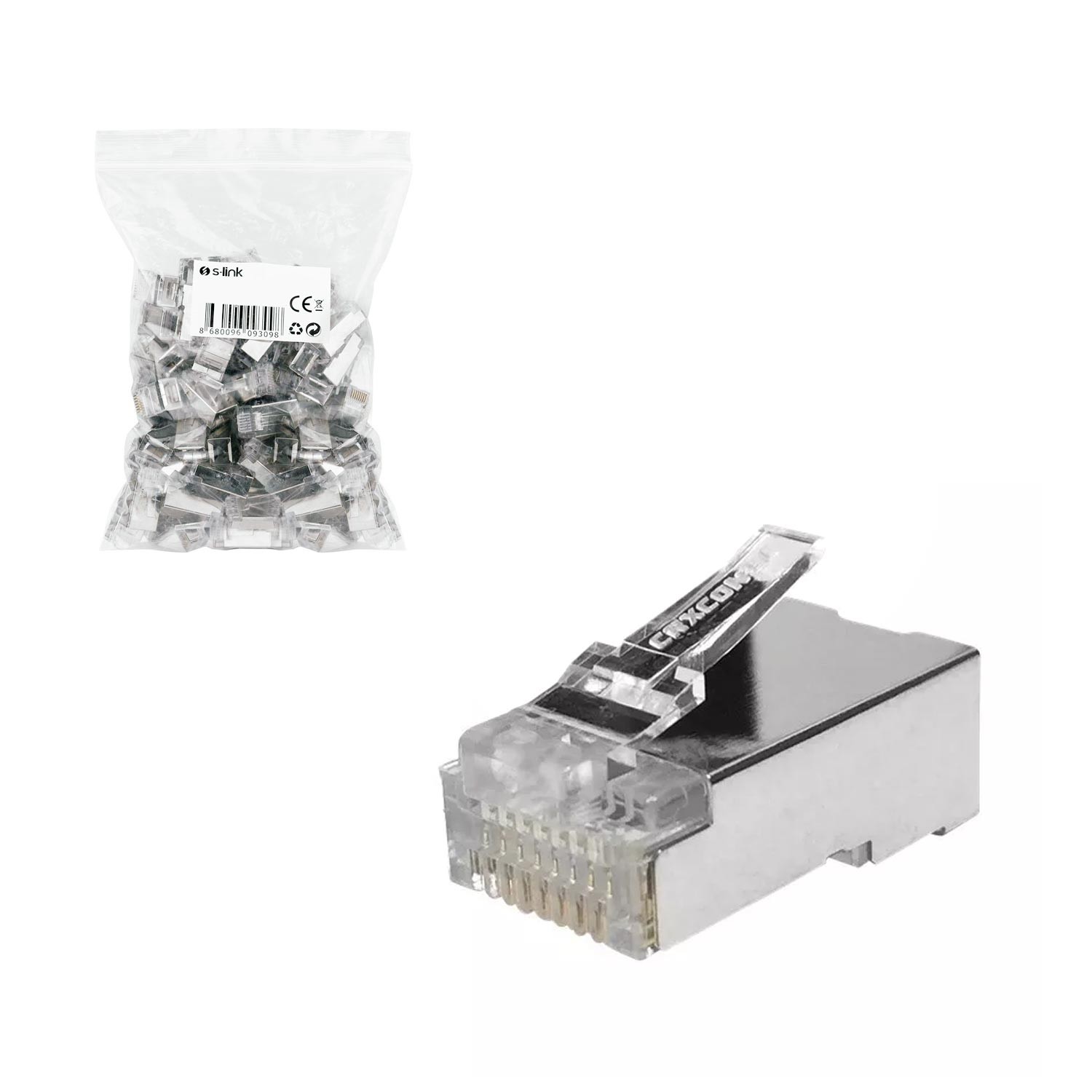 RJ45 FTP SOKET METAL (100 ADET) S-LİNK SL-M36