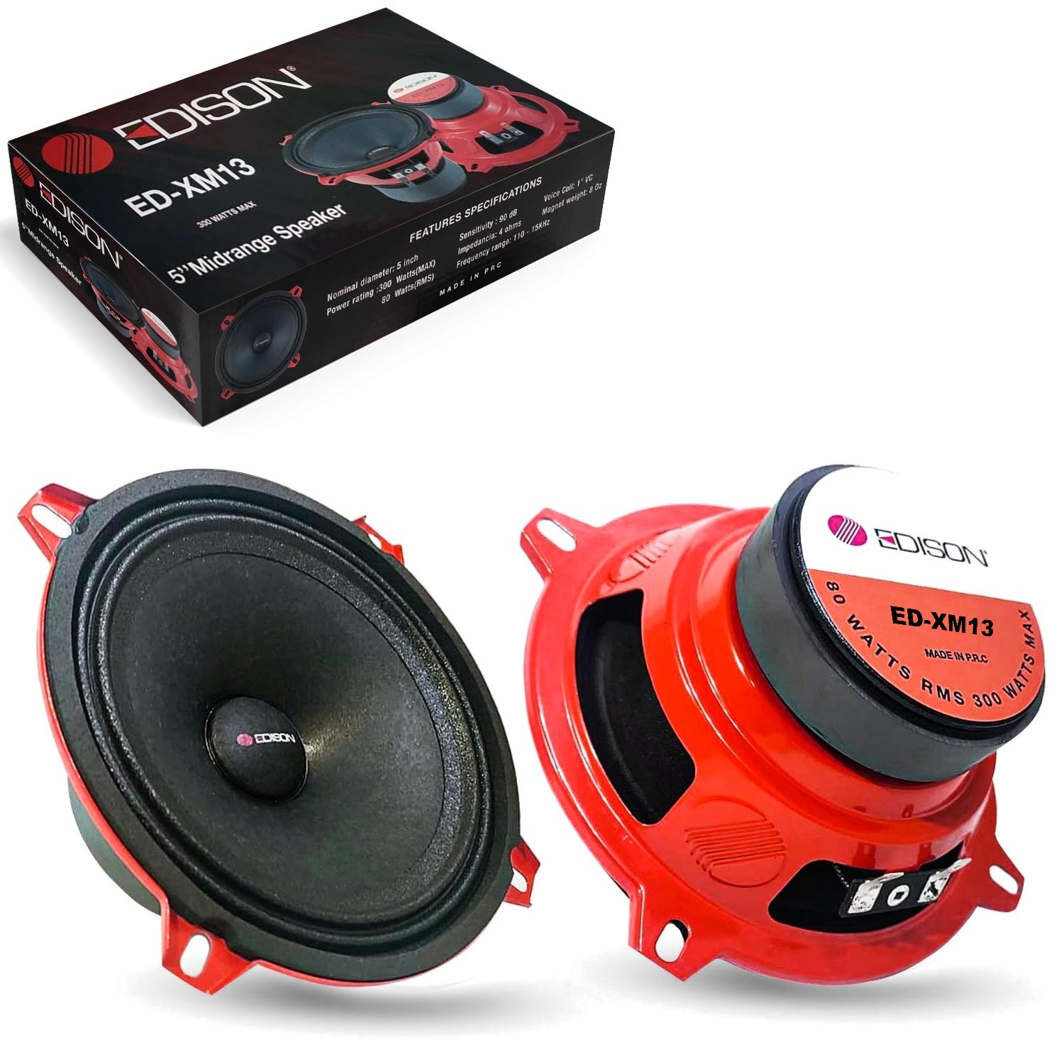 OTO MIDRANGE 13CM 300W 2 ADET EDISON ED-XM13