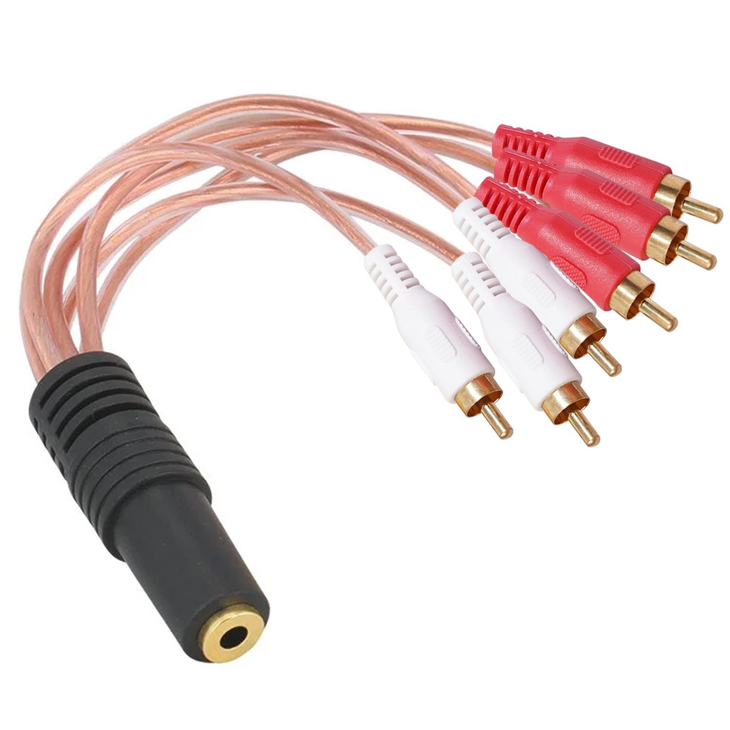 UZATMA KABLOSU 3.5MM DISI TO 6RCA ERKEK S-LINK SL-DCR36