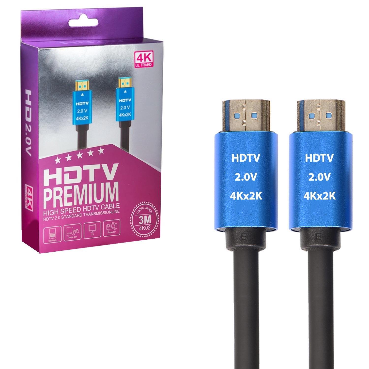 HDMI KABLOSU GOLD 2.0V 2K 4K 3MT SE-3M4K