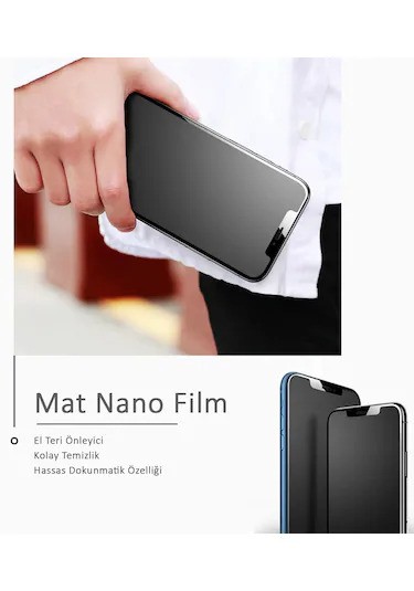 U-Tech Teknoloji Lg G7 Fit Mat Tpu Parmak Izi Tutmaz Su Geçirmez Nano Ekran Koruyucu