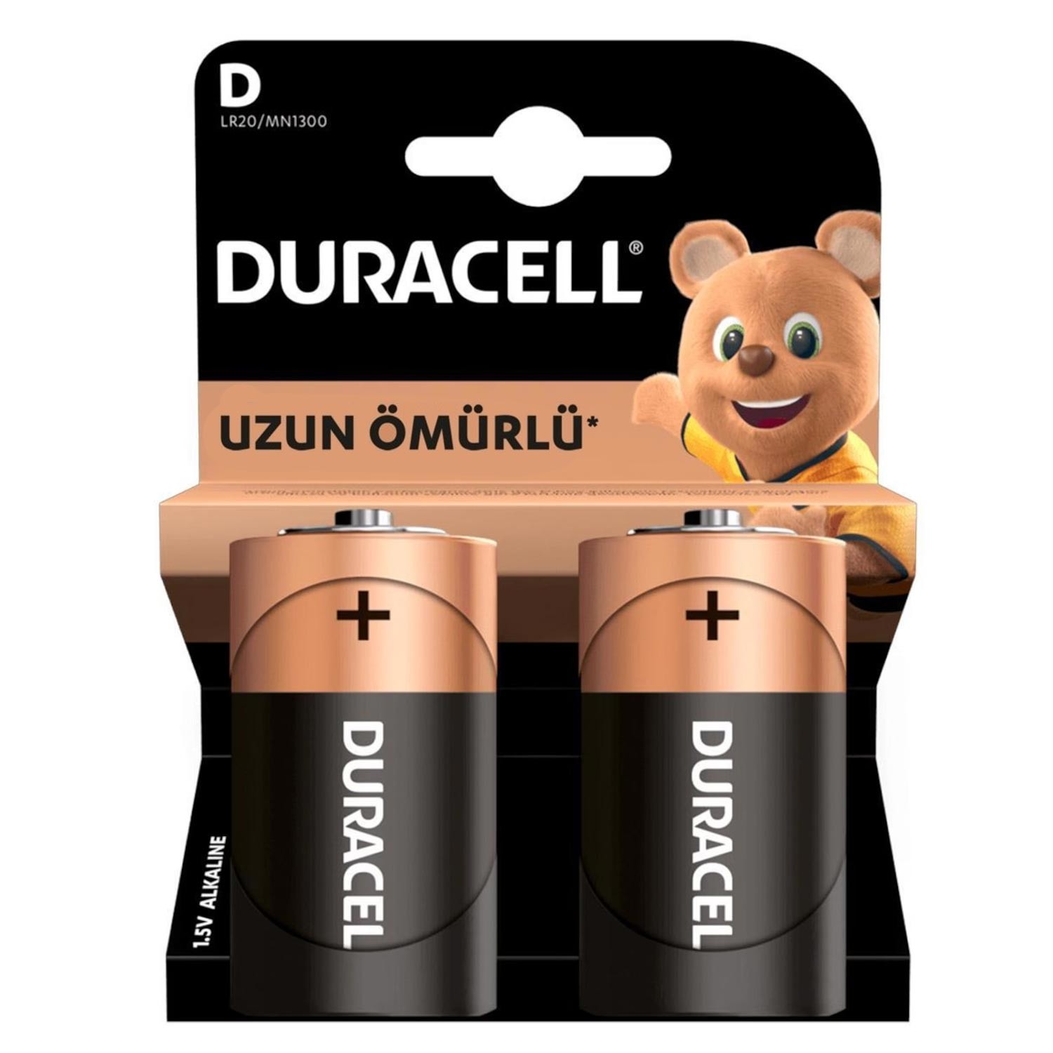 PIL D BOY ALKALIN (2 ADET) DURACELL LR20-MN1300