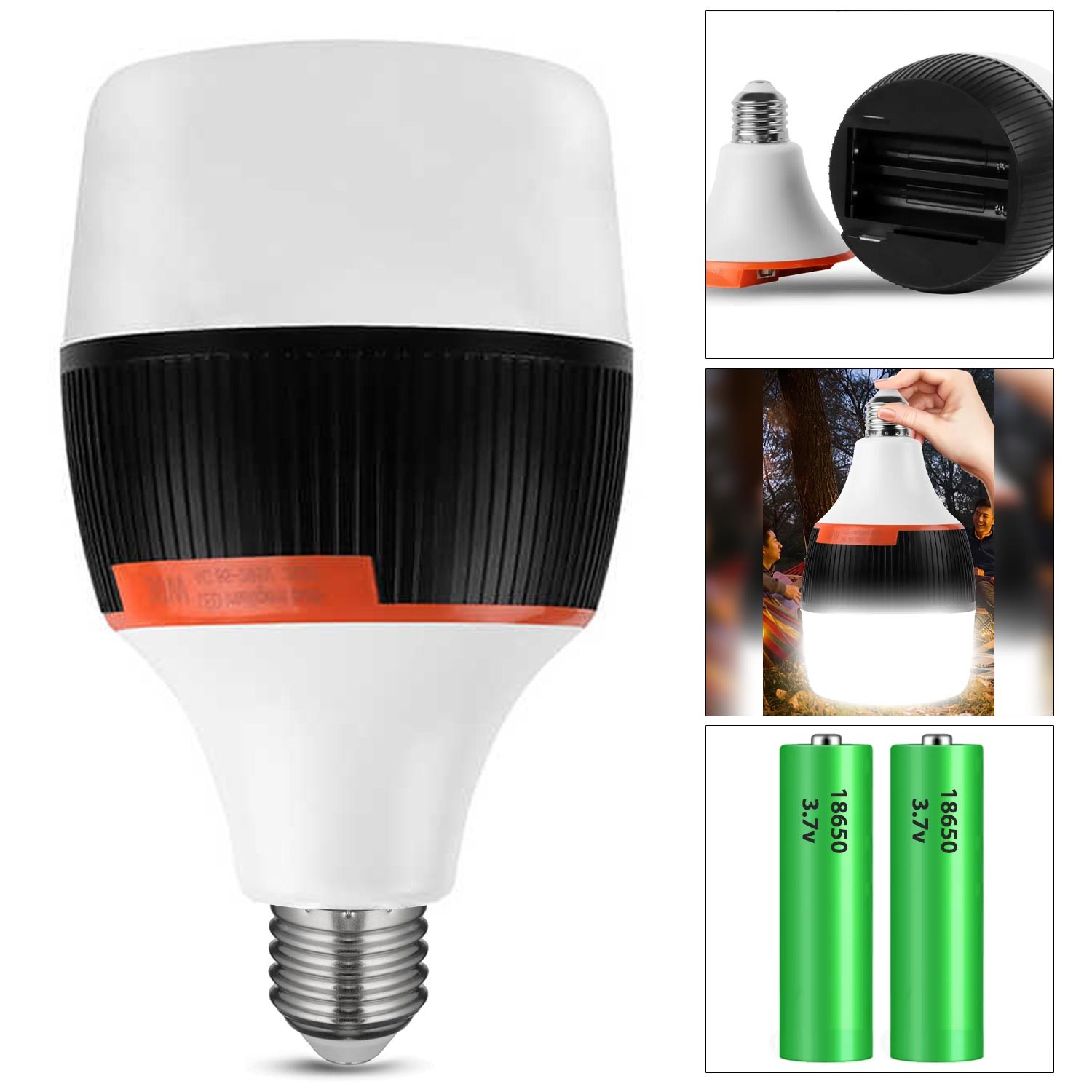 SARJLI LED AMPÜL 220V 40W BEYAZ E27 NETFEN E-010