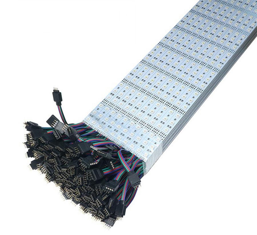 BARLED 3 ÇIPLI 5050 MAVI 72LED 12V BANTLI 1MT LEDX