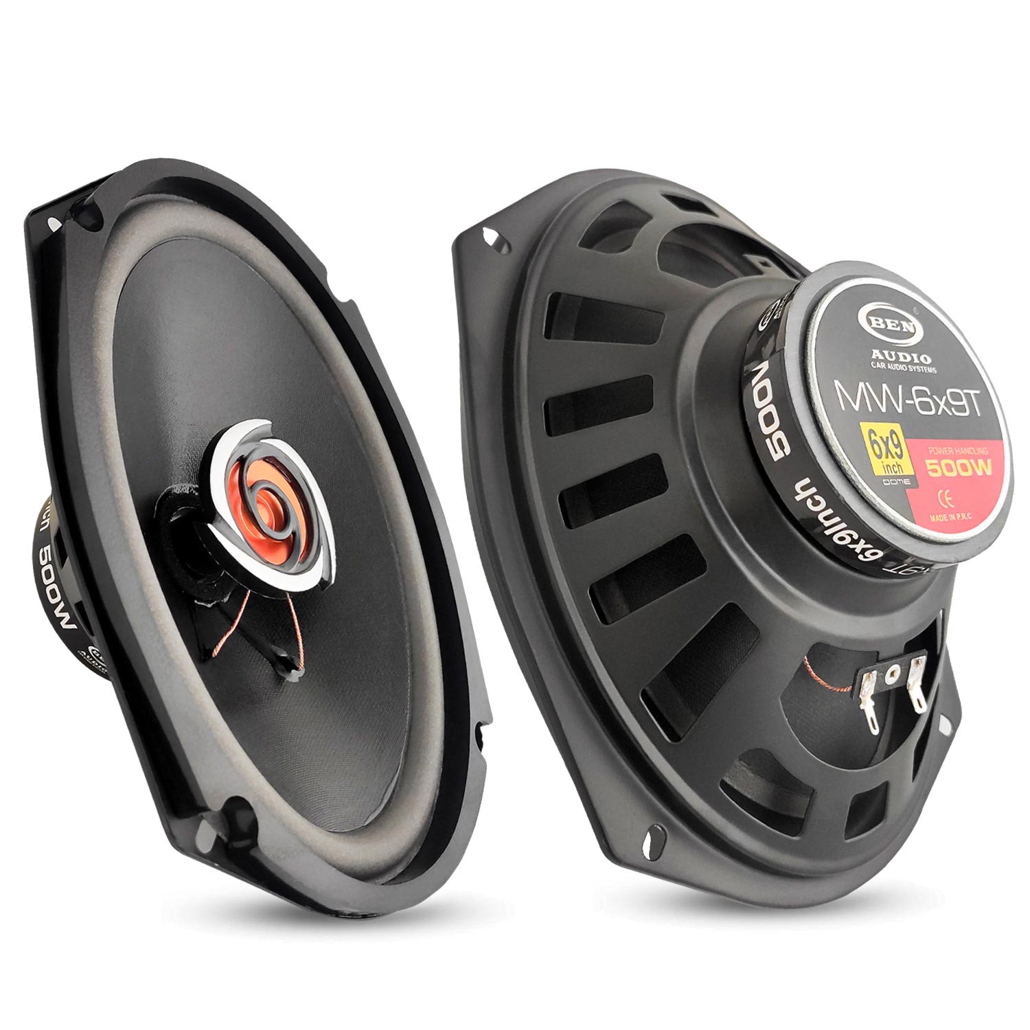 OTO HOPARLÖR OVAL 6X9" 500W KAPAKLI 1 ADET BEN AUDIO MW-6X9T