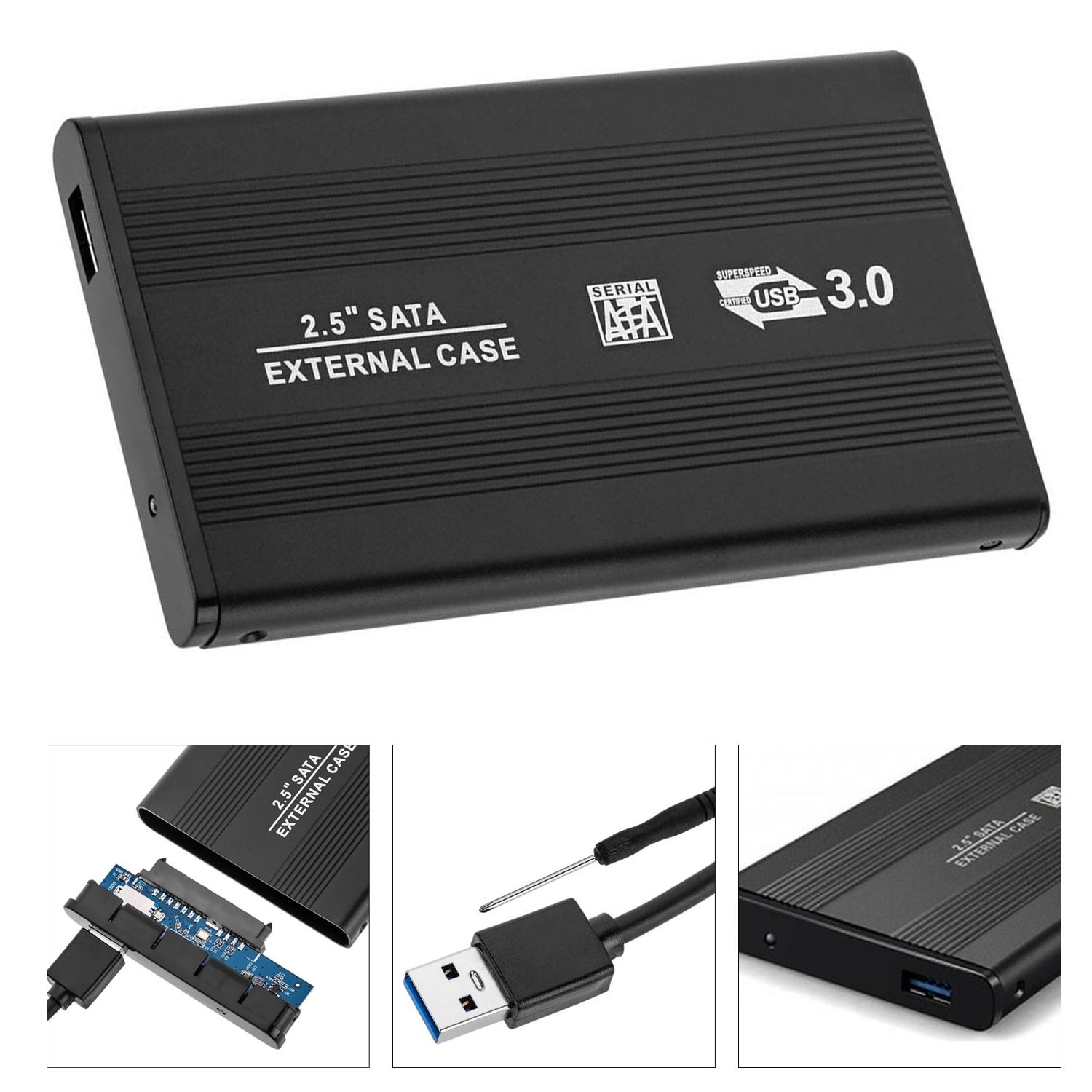 HARDDISK KUTUSU SSD HDD 2.5" SATA USB 3.0 GABBLE GAB-HK30