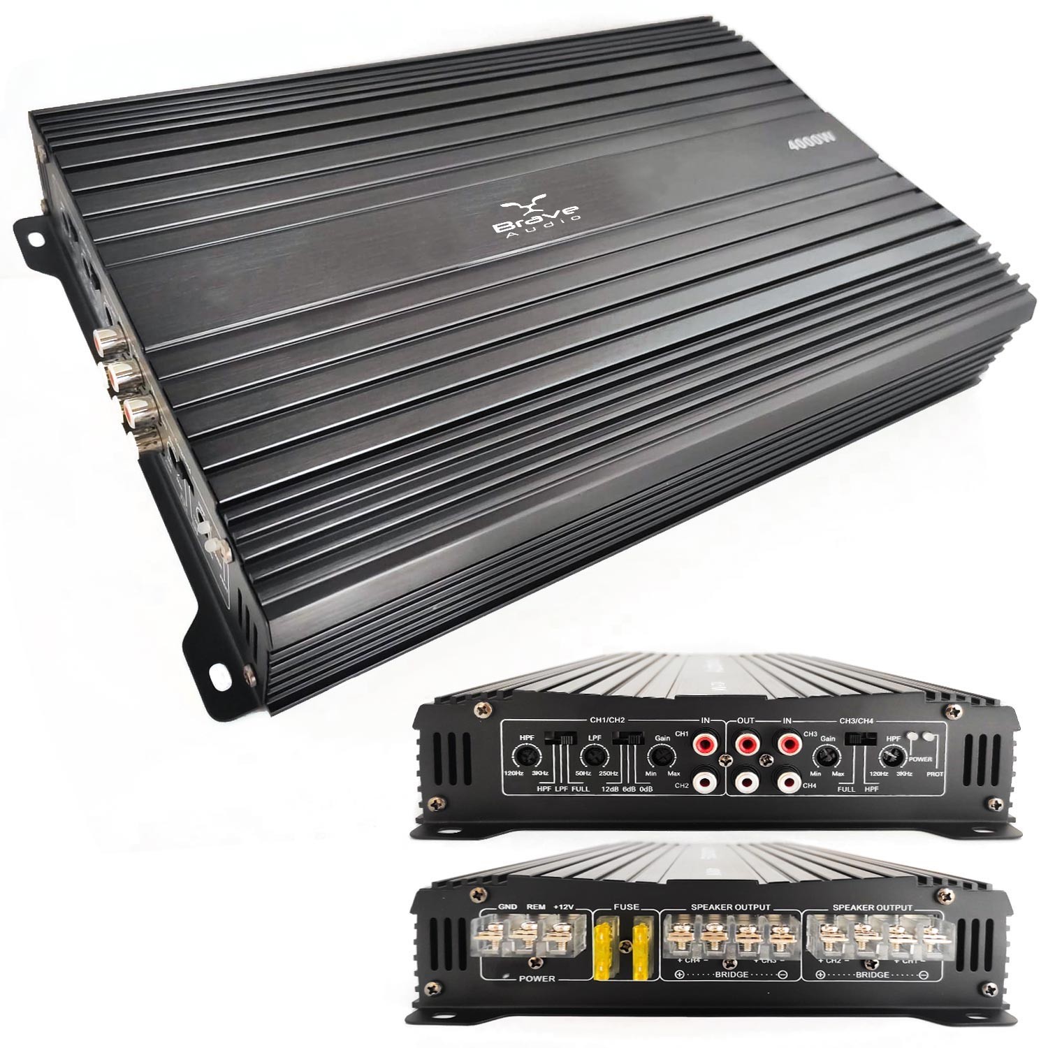 OTO AMFİ 4000W 4 KANAL BRAVE BR-7804