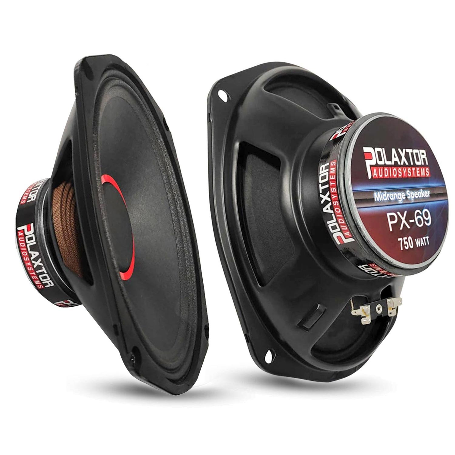 OTO MIDRANGE OVAL 6X9" 750W KAPAKLI 2 ADET POLAXTOR PX-69