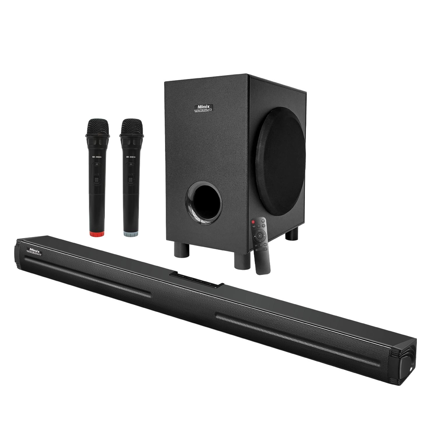 TELEVIZYON SES SISTEMI 2.1 BT/USB/SD/HDMI/AUX 90W MINIX SOUNDBAR MX-906 N+