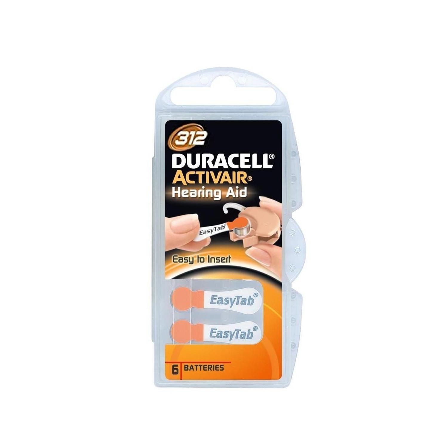 KULAKLIK PILI 312 NO (6 ADET) DURACELL