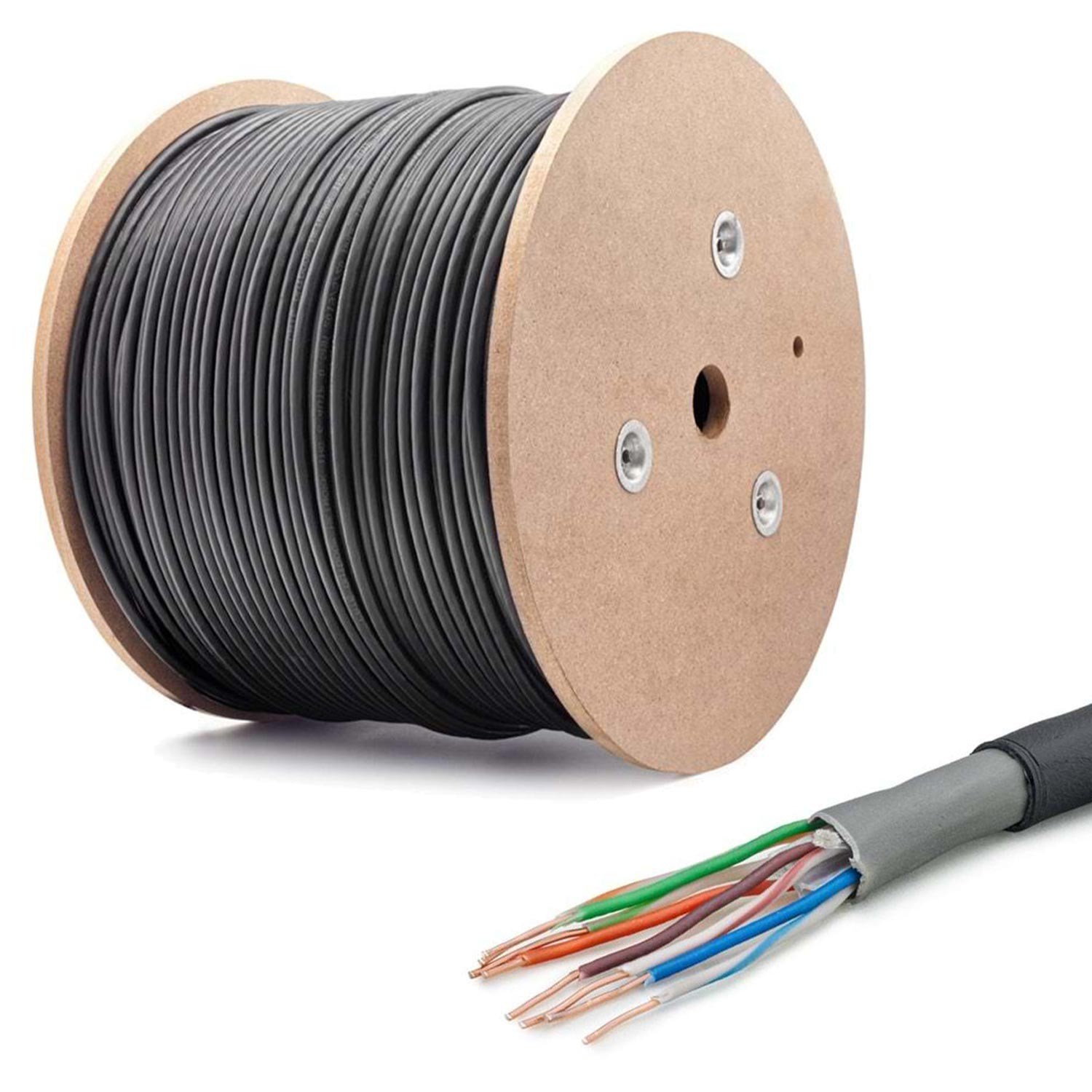 CAT6 KABLO DIŞ MEKAN 24AWG 0.51MM 305MT HADRON HDX-5015