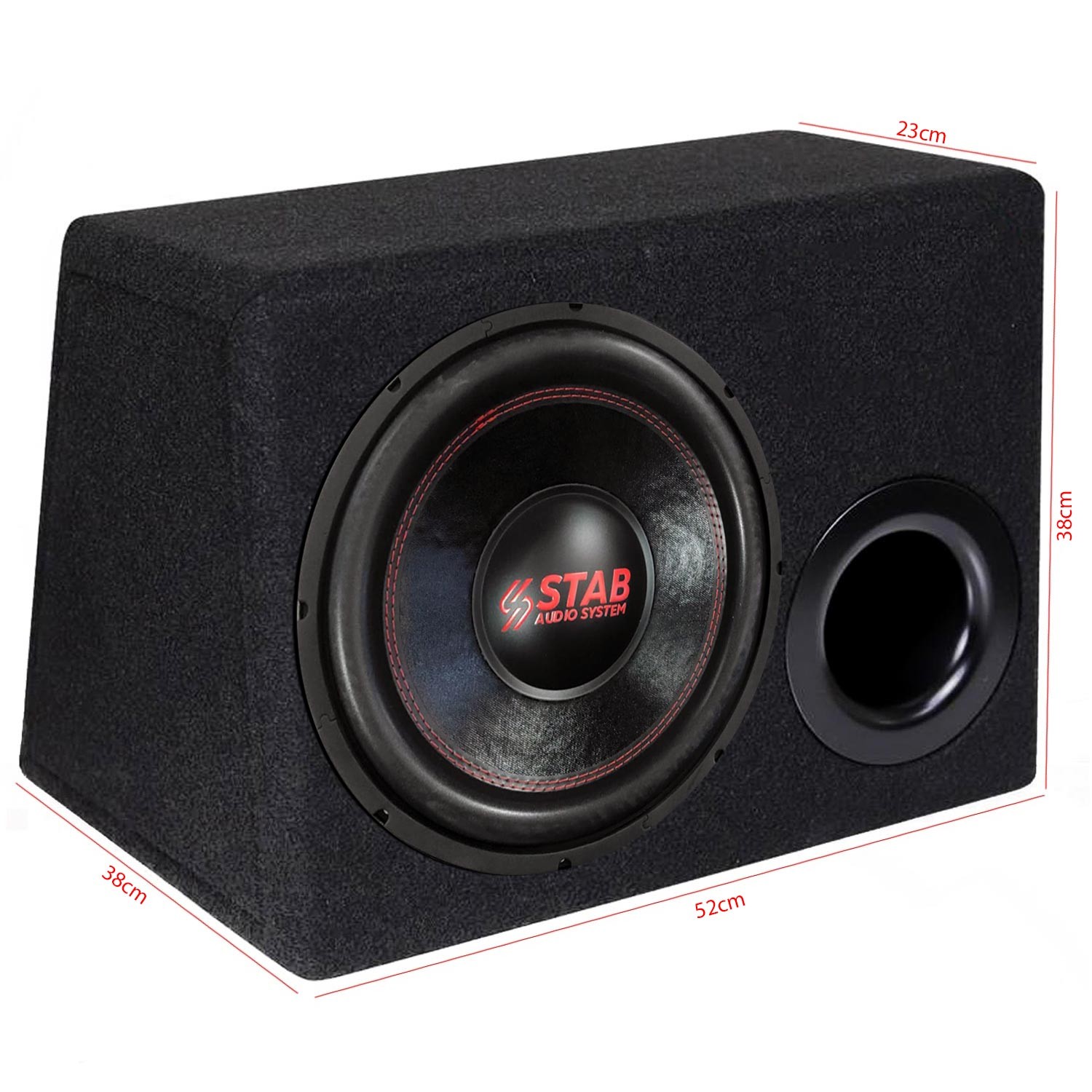 STAB ST-12 Oto Bass Subwoofer Kabinli 30cm 1000 Watt