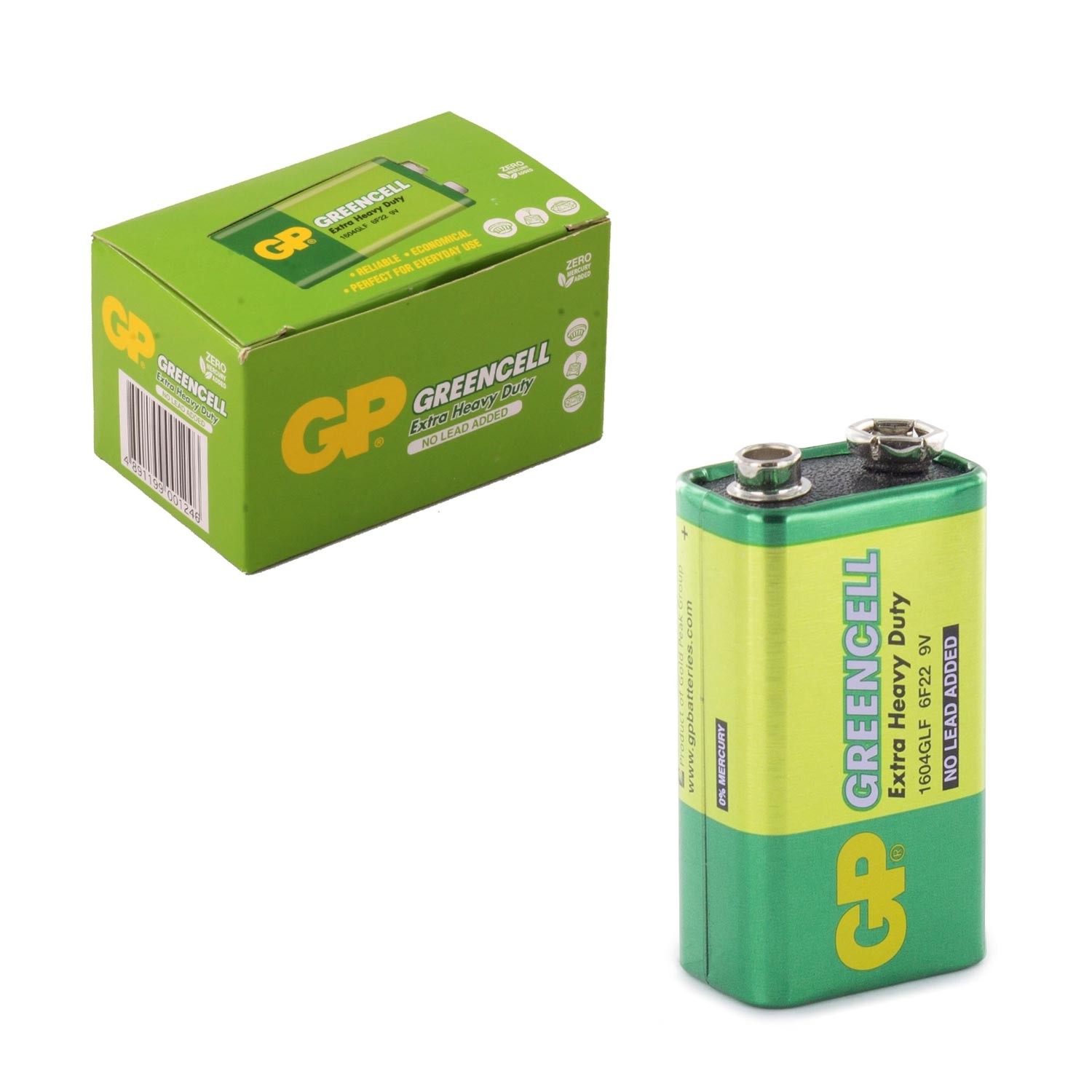 PIL 9V GREENCELL (10 ADET) GP-1604GLF