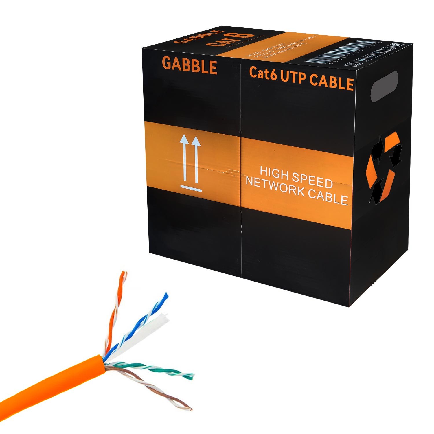 CAT6 KABLO 23AWG 0.57MM 305MT GABBLE