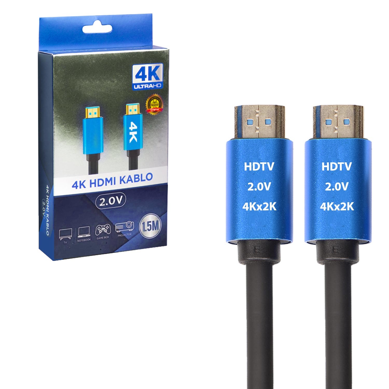 HDMI KABLOSU GOLD 2.0V 2K 4K 1.5MT SE-015M4K