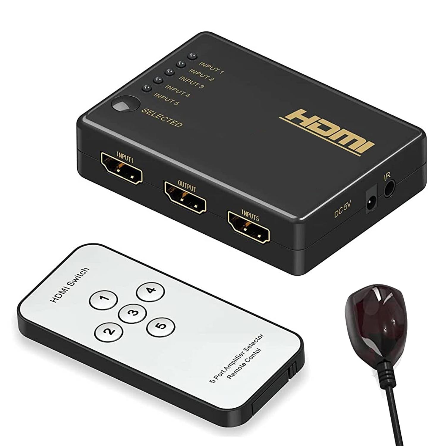 HDMI SWITCH 5 GİRİŞ 1 ÇIKIŞ HADRON HD-241