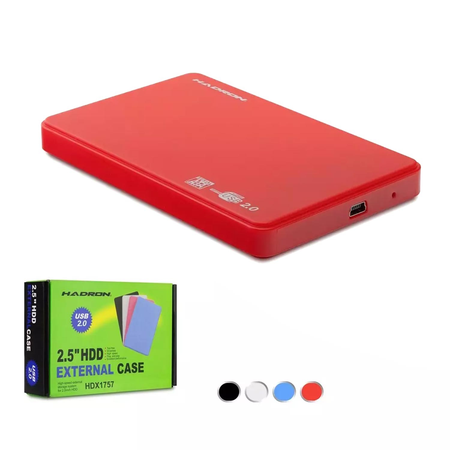 HARDDISK KUTUSU SSD HDD 2.5" SATA USB 2.0 HADRON HDX-1757