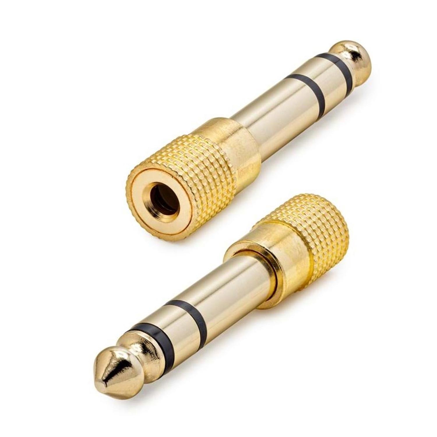 ÇEVIRICI JACK 6.3MM ERKEK TO 3.5MM DISI METAL GOLD HADRON HDX-1264