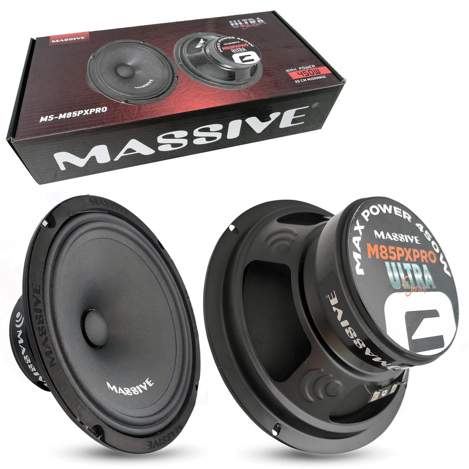 OTO MIDRANGE 20CM 450W 2 ADET MASSIVE MS-M85PXPRO