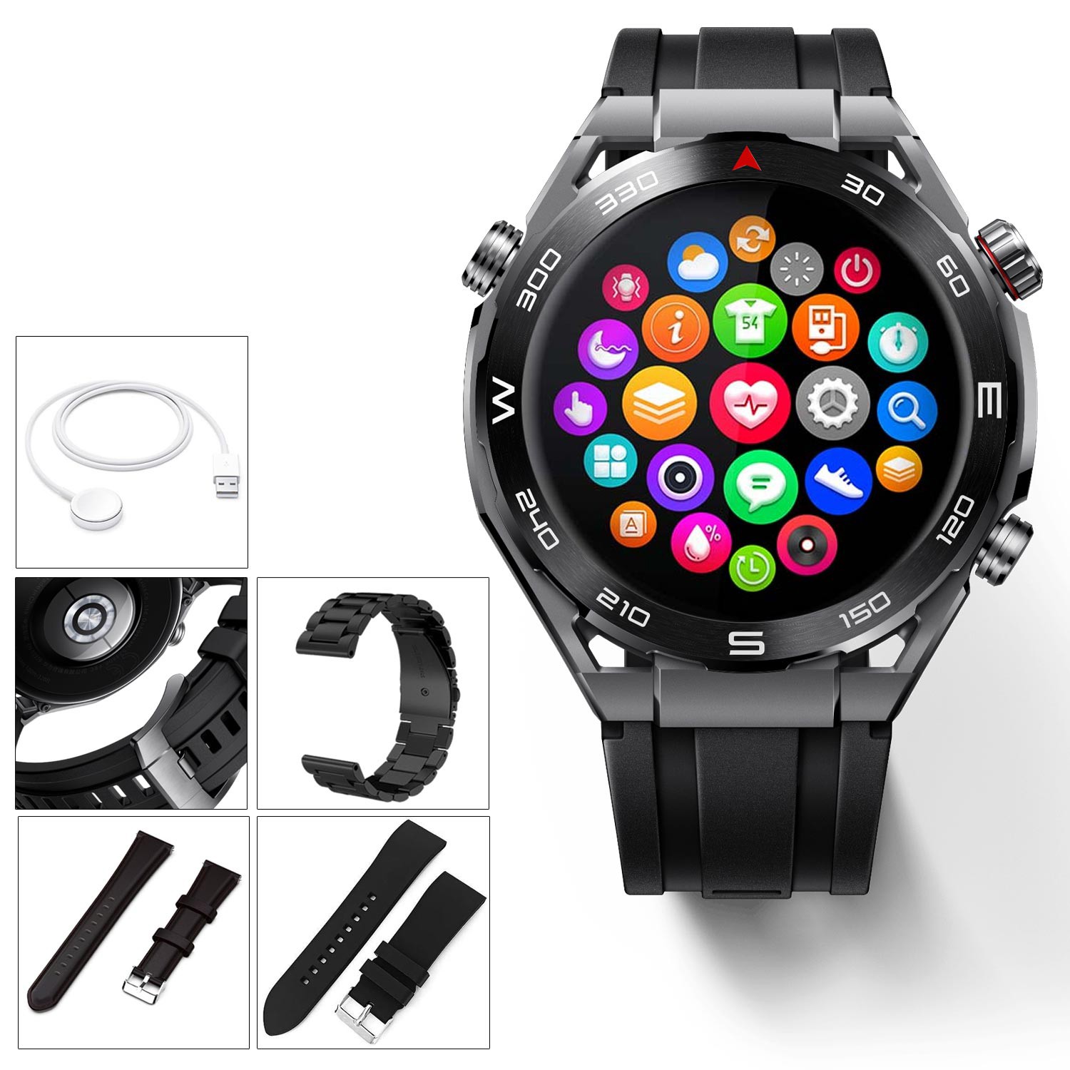 WATCH AKILLI SAAT IOS ANDROID KABLOSUZ ŞARJ BLUETOOTH GT6 HERO