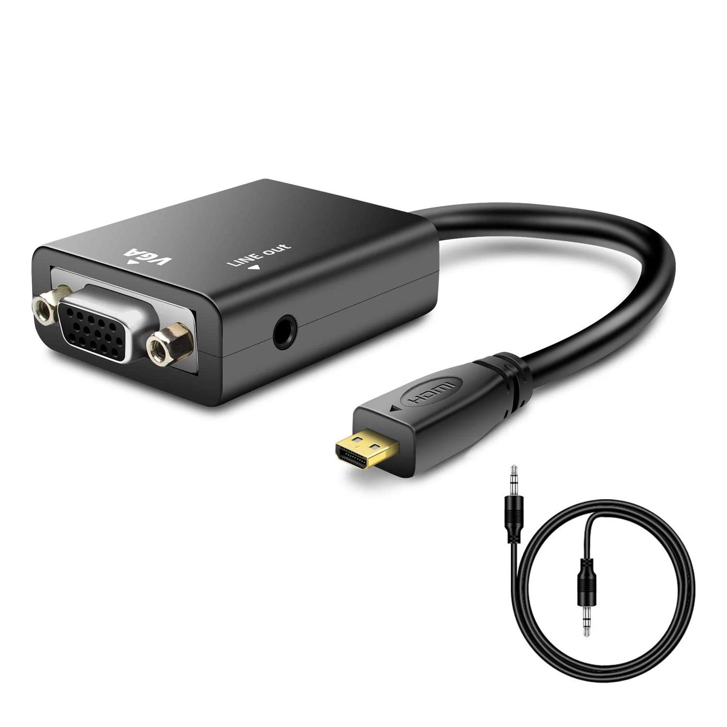 MICRO HDMI TO VGA AUDIO ÇEVİRİCİ CYBER AN-2030