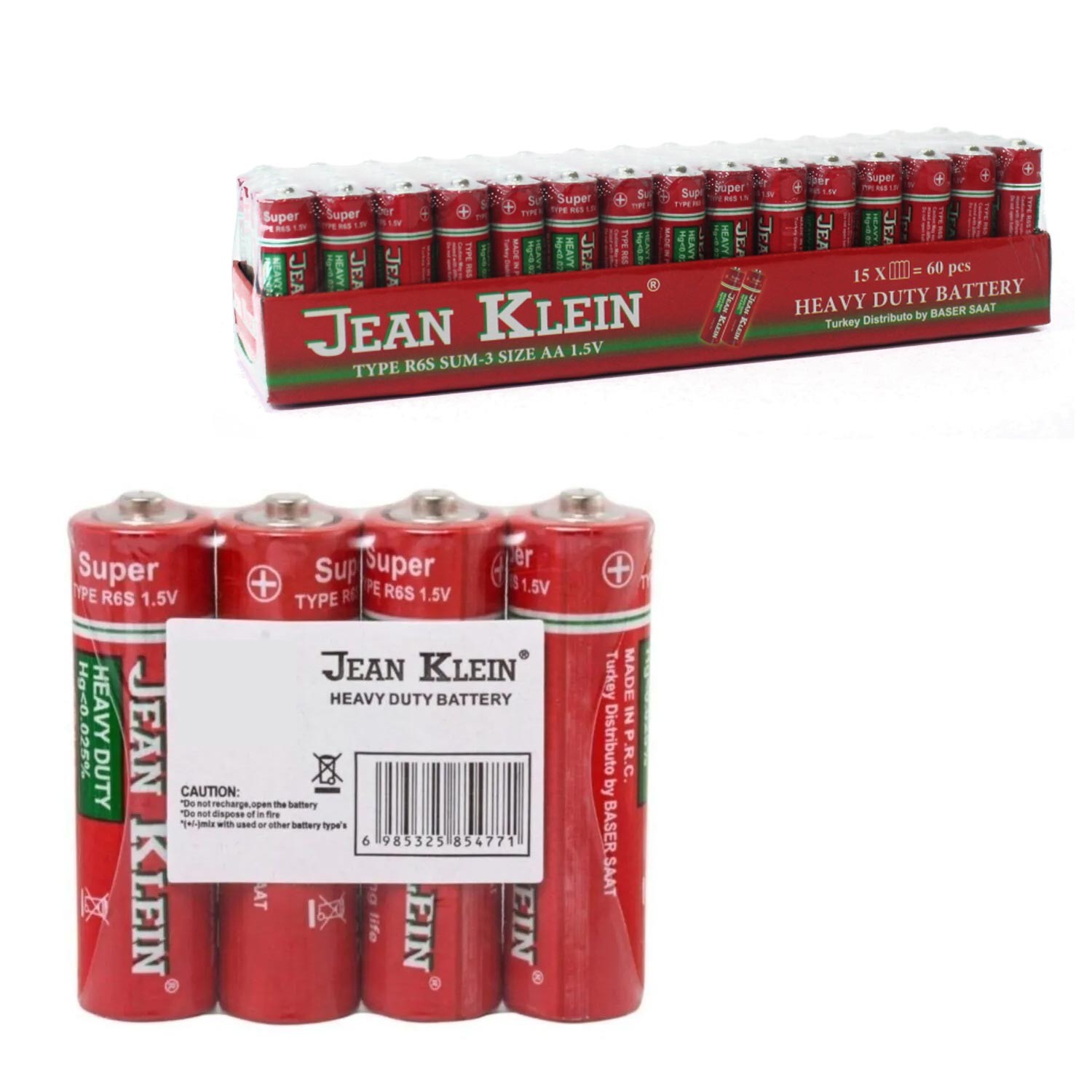 PIL AA KALEM (60 ADET) JEAN KLEIN R6S