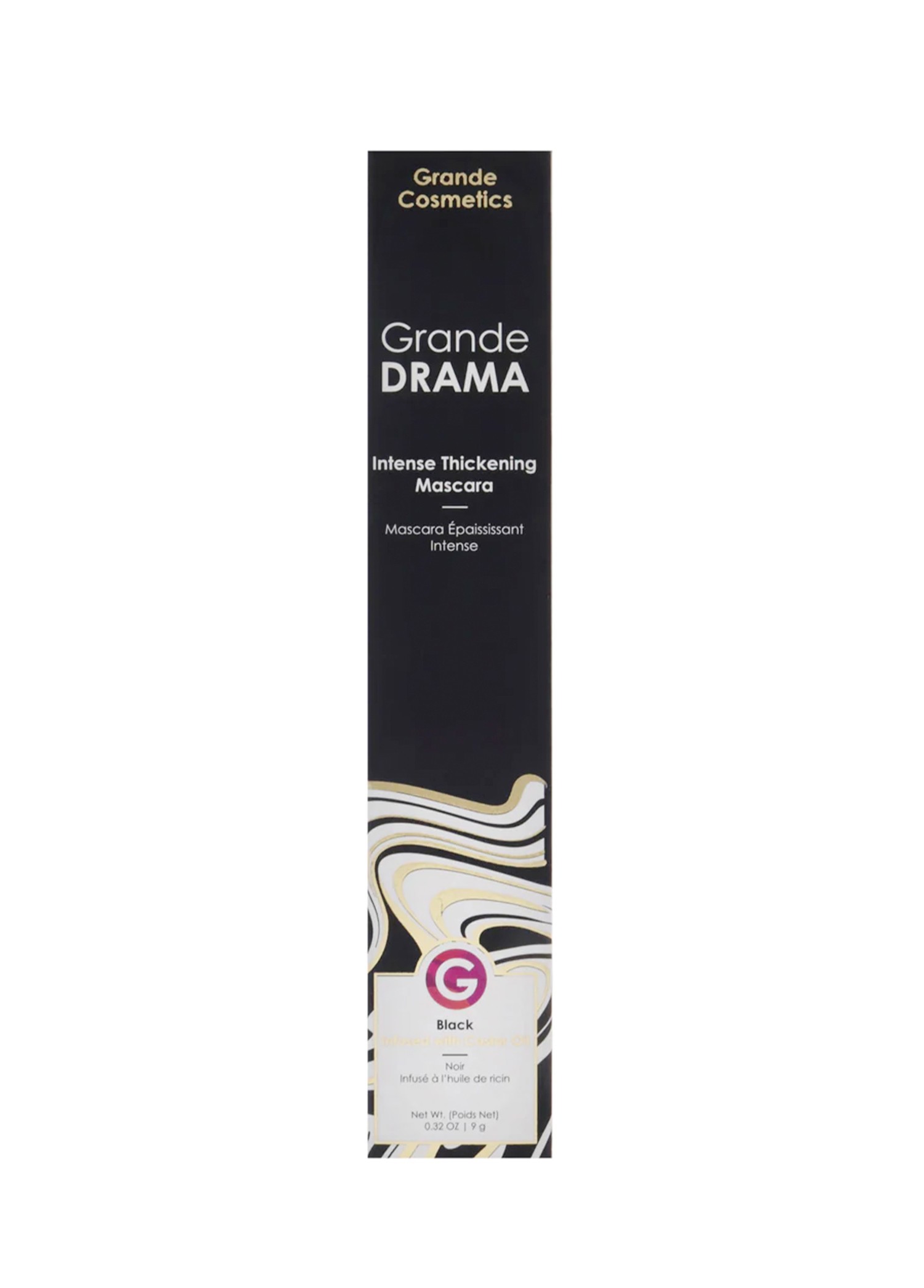 GrandeDRAMA Intense Thickening Mascara with Castor Oil Black 9 g