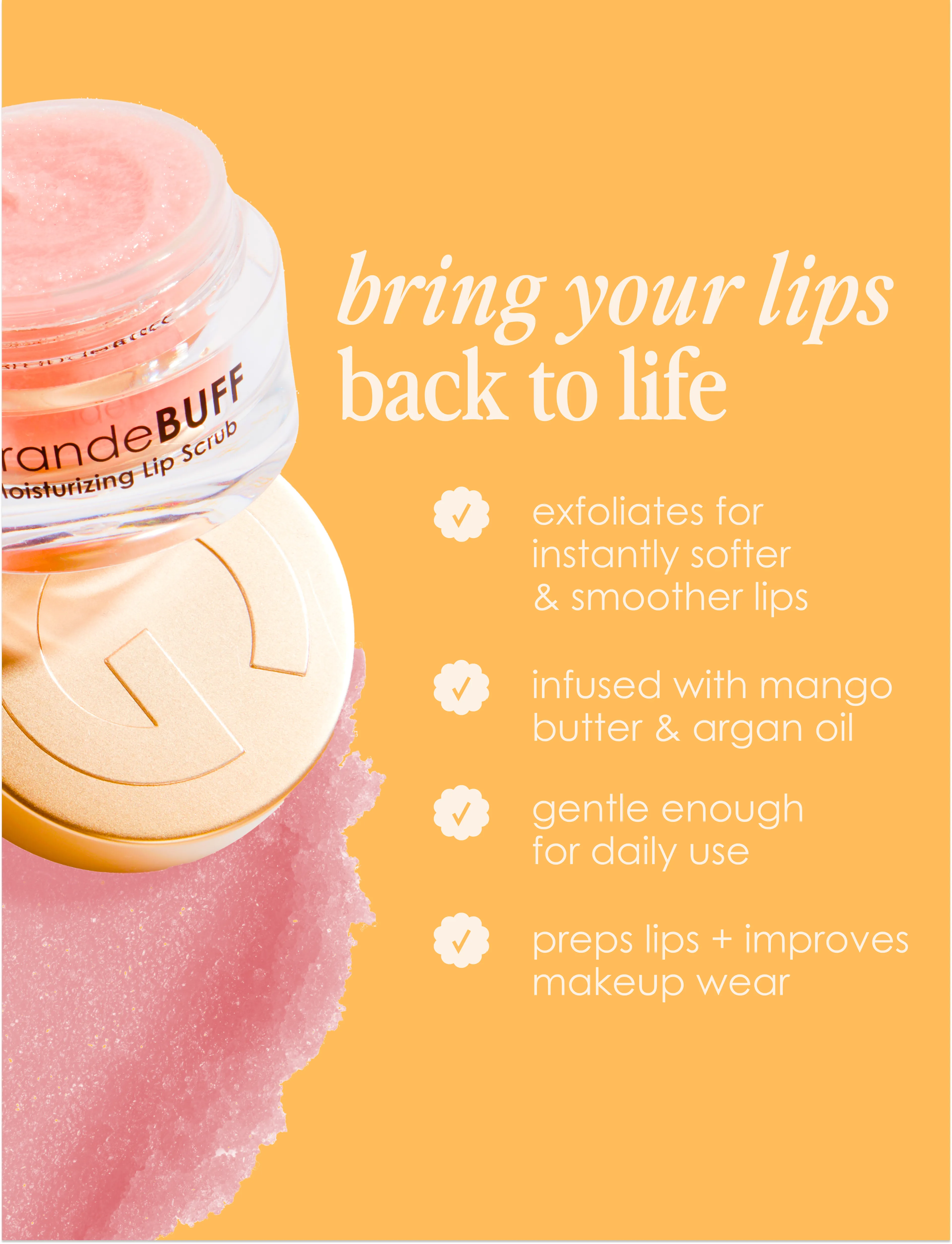 GrandeBUFF Nemlendirici Dudak Peelingi