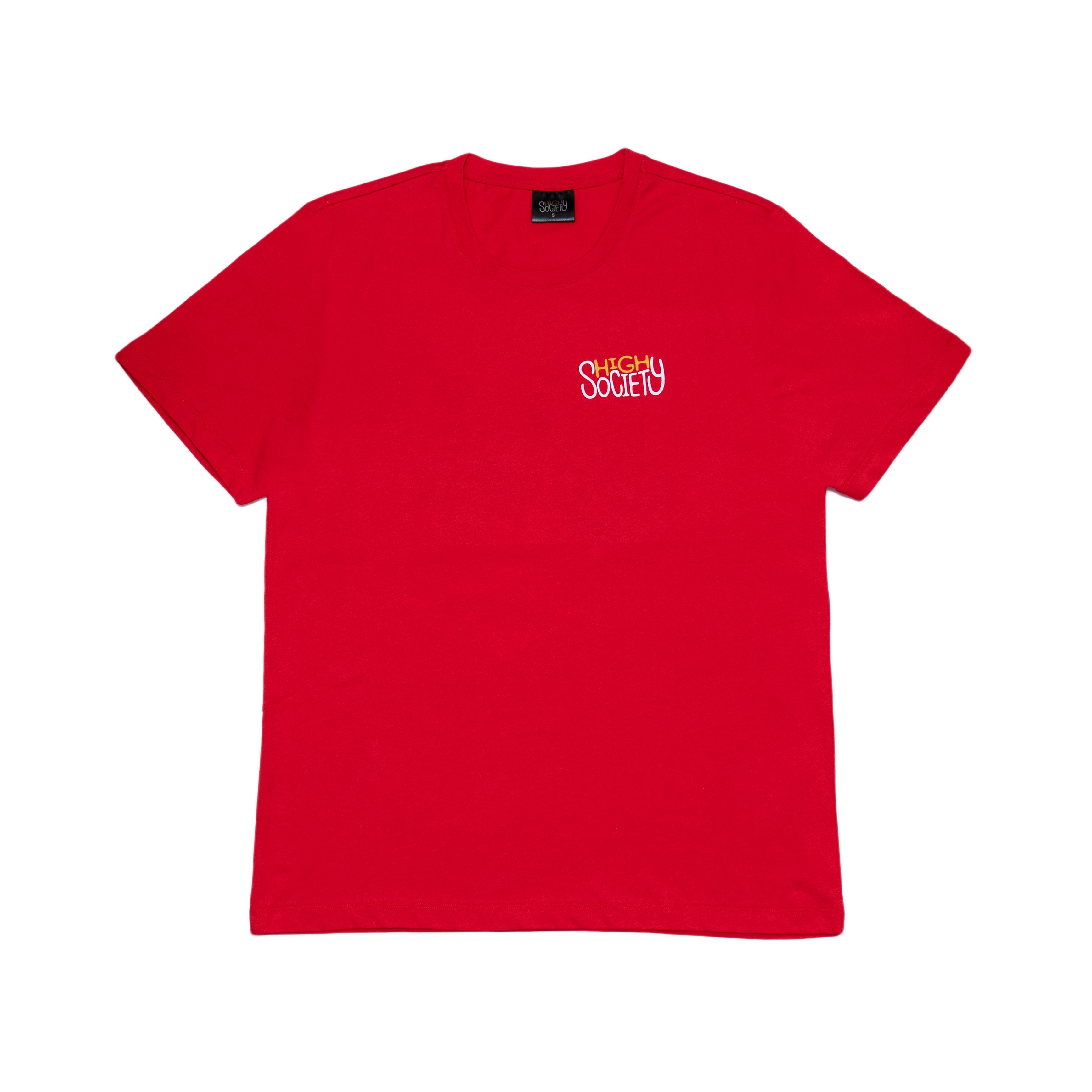 High Society Logo T-Shirt (Kırmızı)