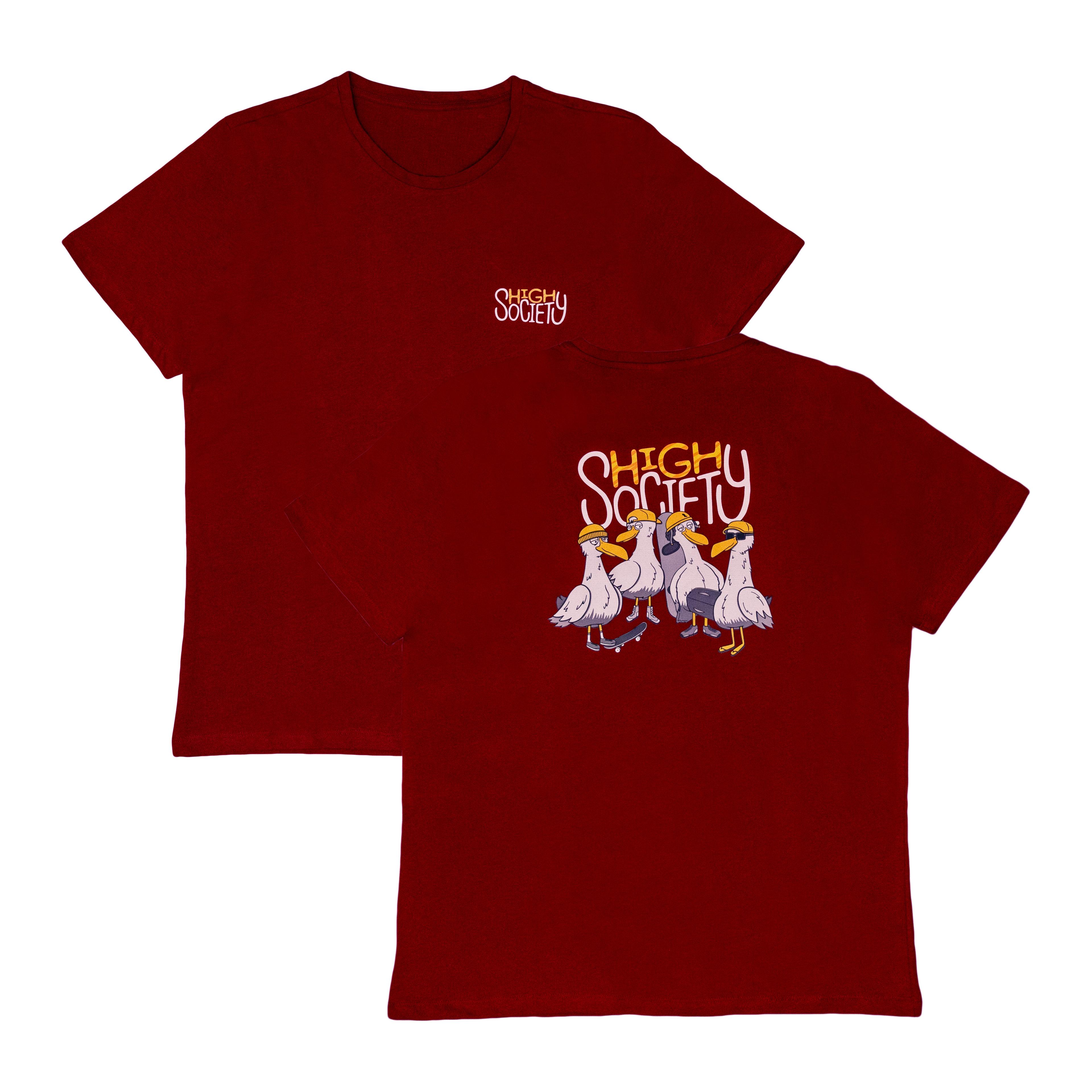High Society Logo T-Shirt (Bordo)