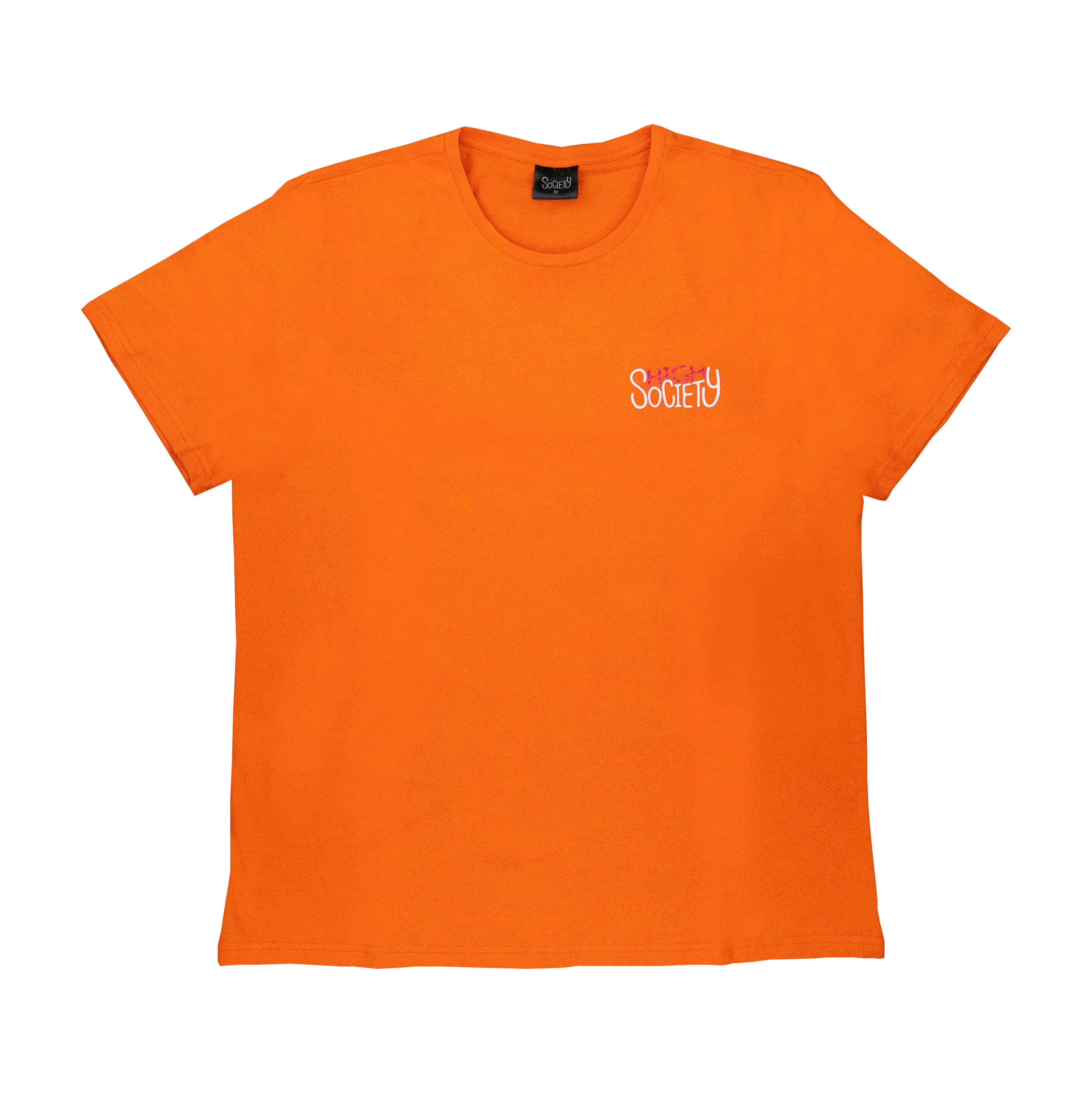 High Society Gevrek T- Shirt (Turuncu)