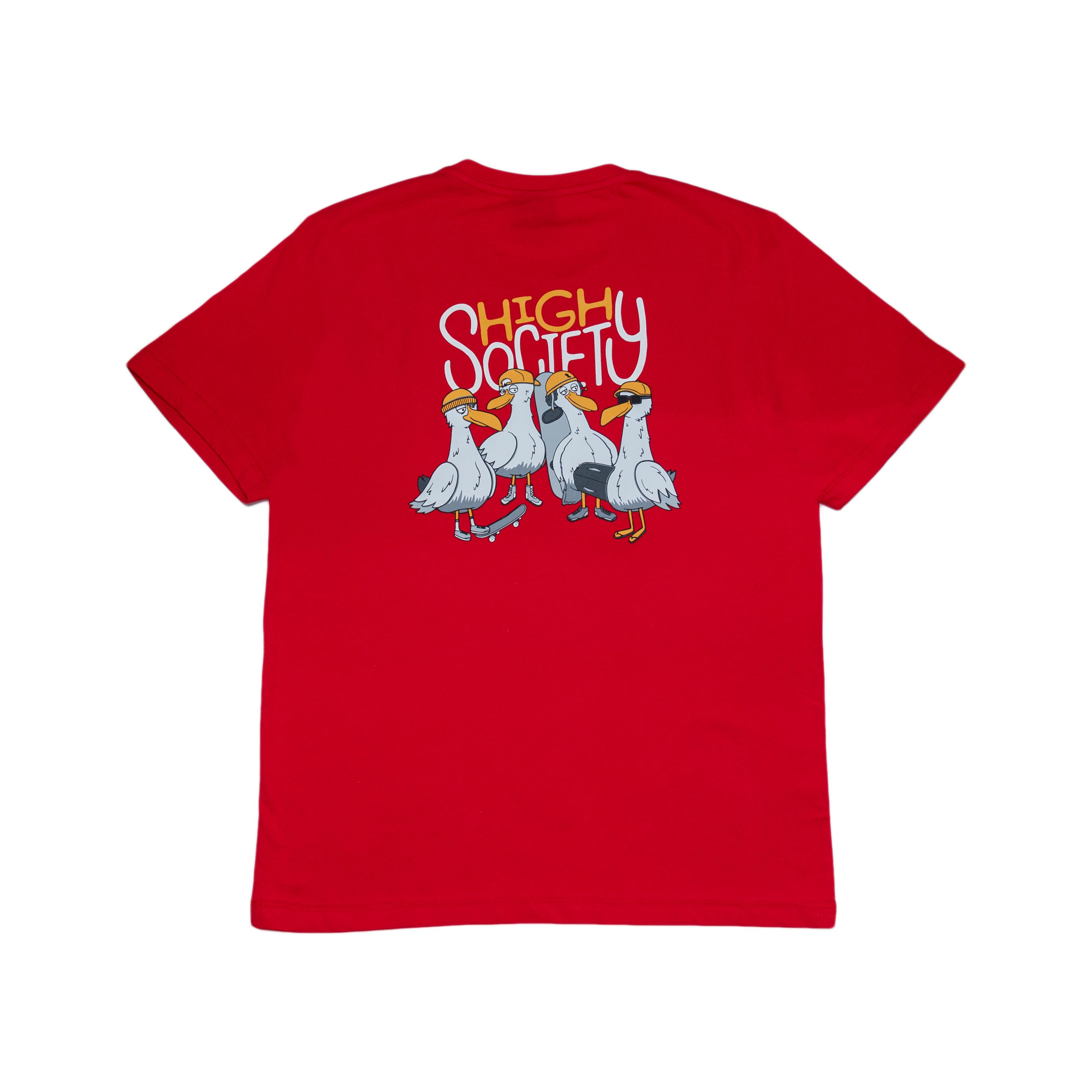 High Society Logo T-Shirt (Kırmızı)
