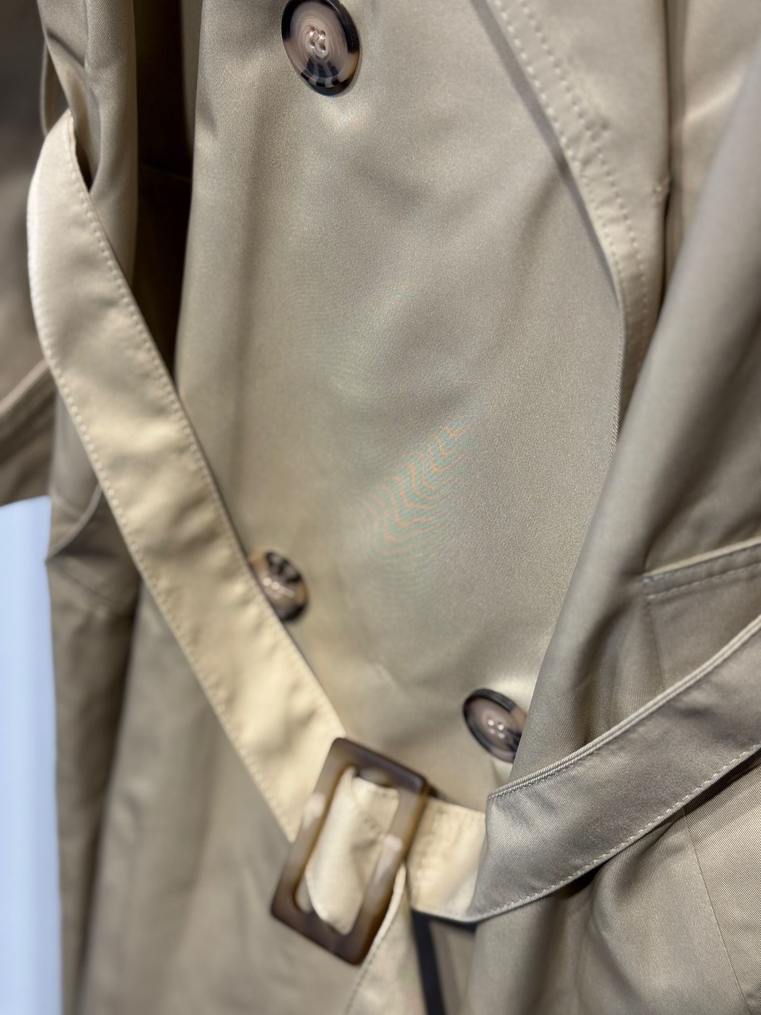 LİSA EXCLUSİVE Kemik Detaylı Uzun Tasarım Trenç