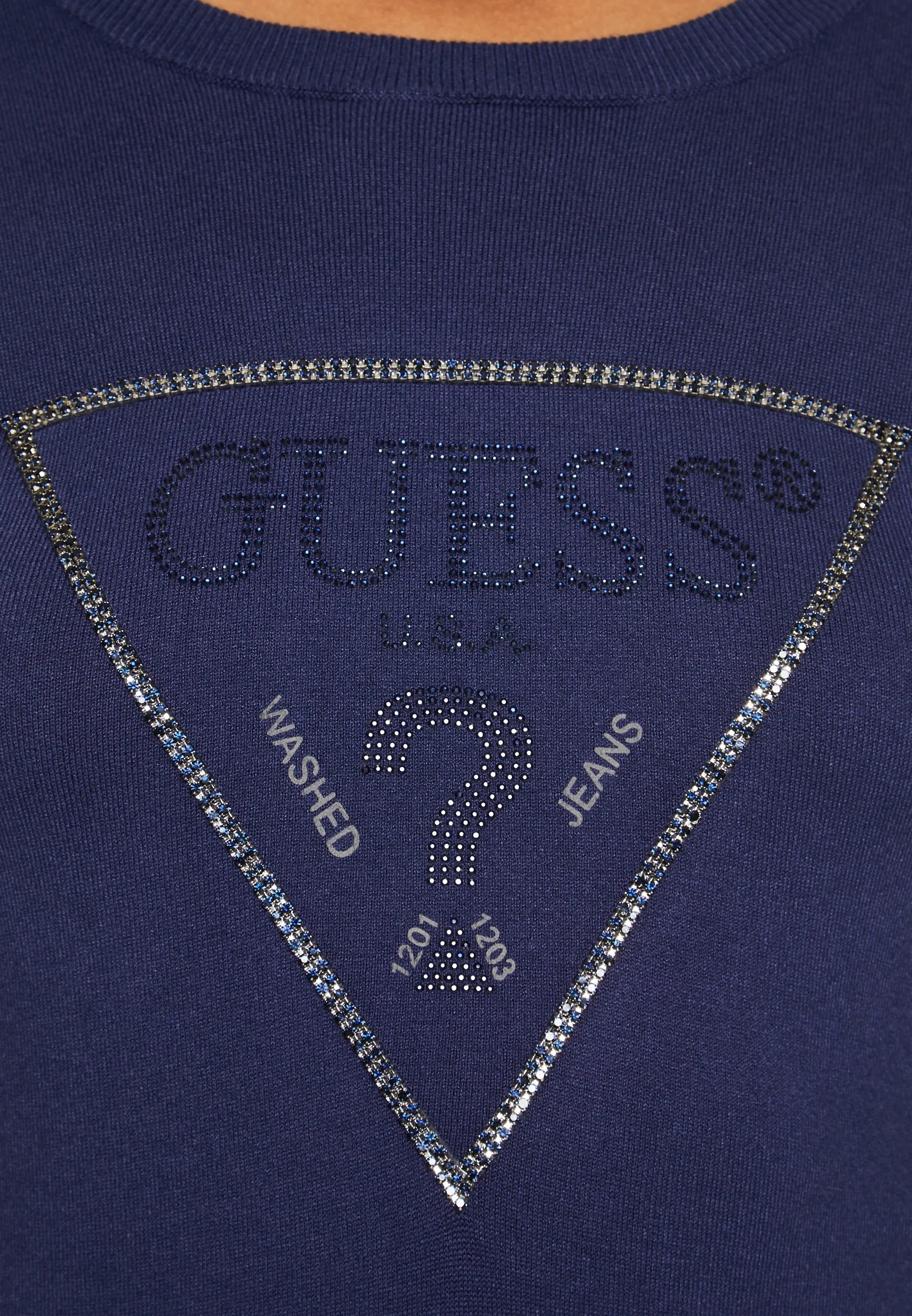 GUESS KAYLA kısa kollu kazak