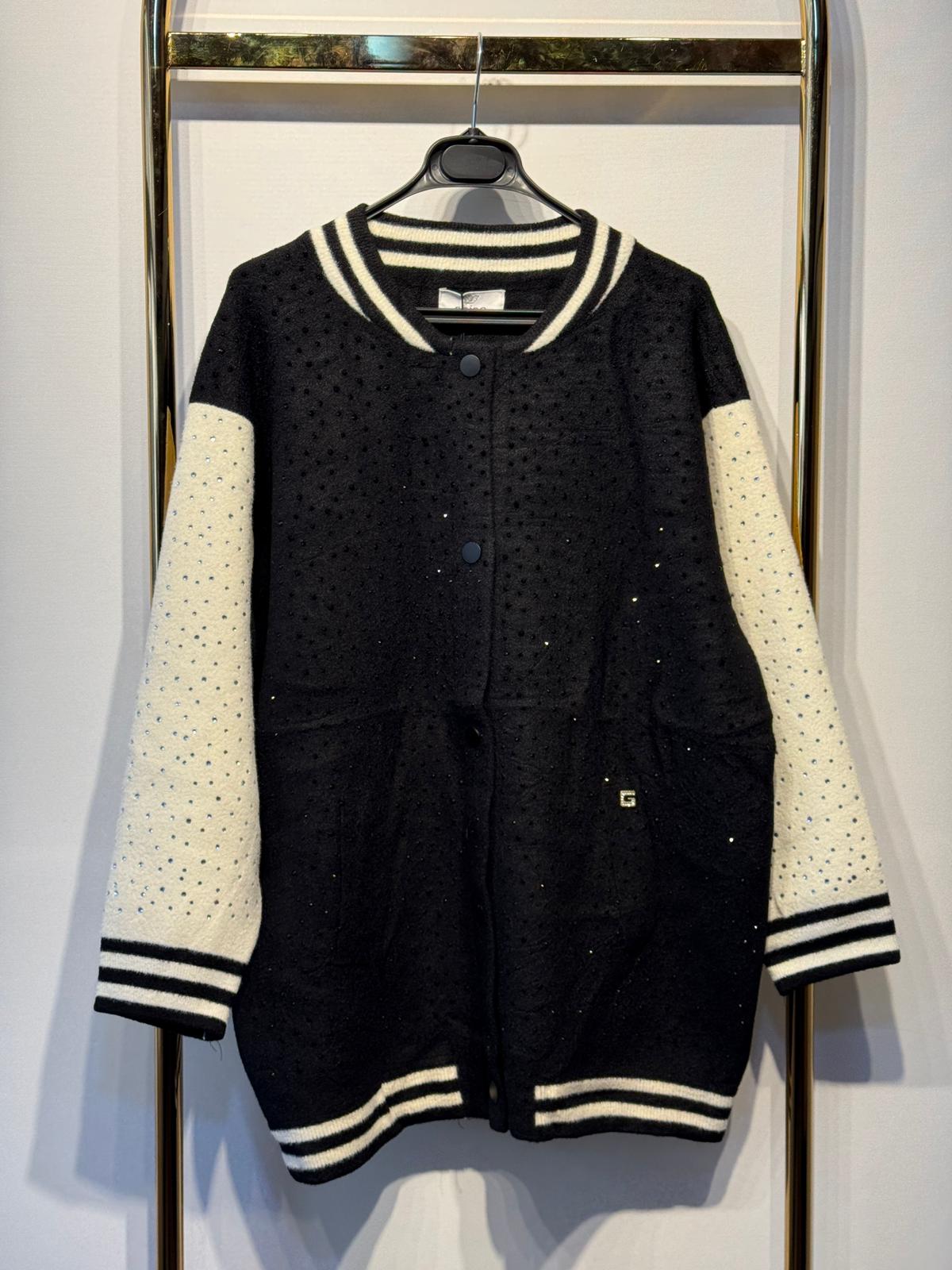 GHİSA Taş İşleme Detaylı Tüysüz Angora Ceket