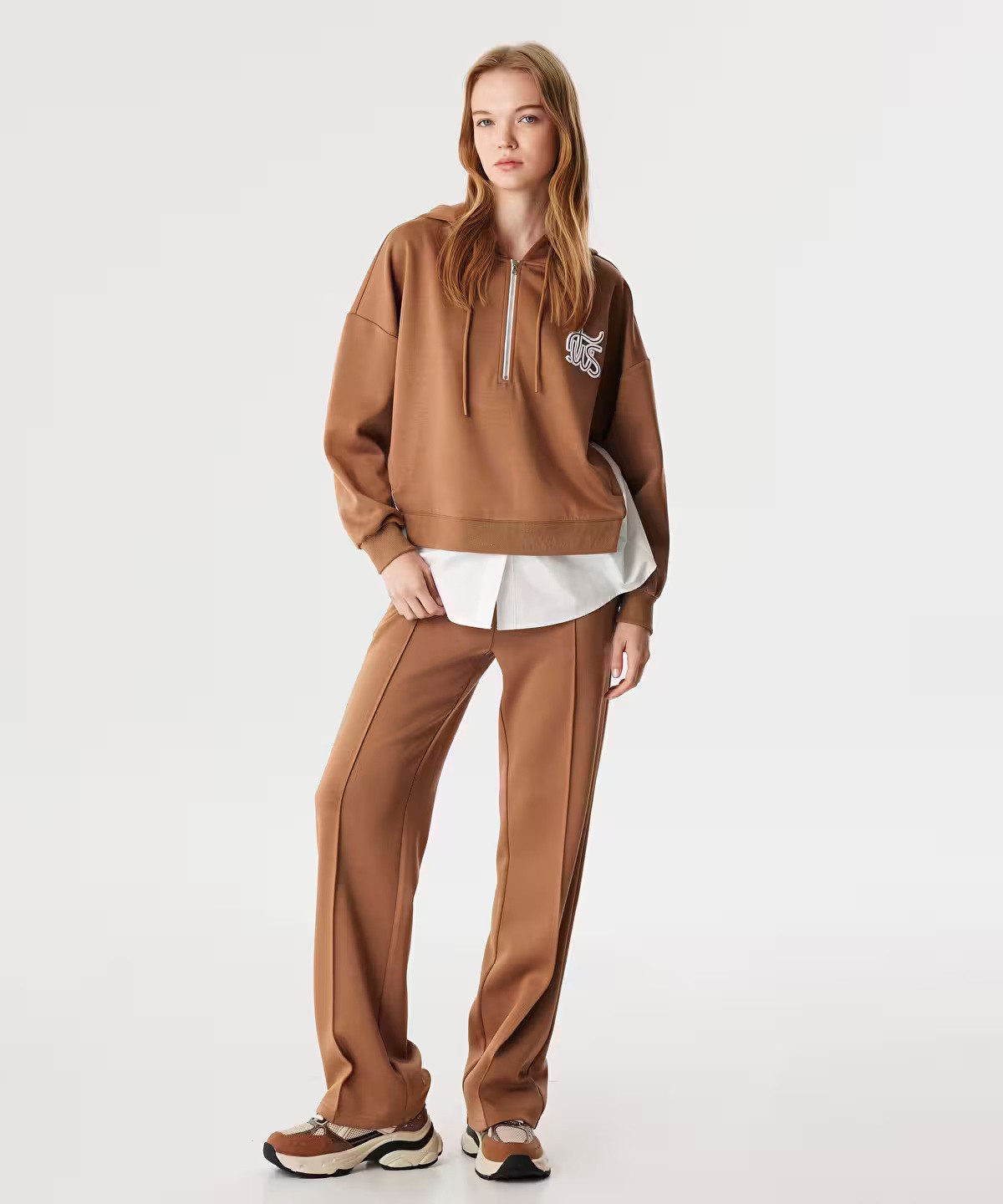 TWİST LOGO NAKIŞLI SWEATSHIRT