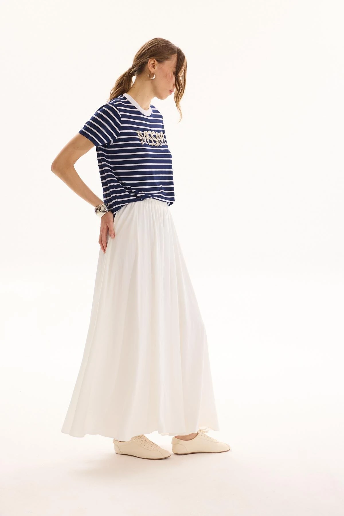 MİSSEMRAMİSS Shiny Örme Kemerli Etek