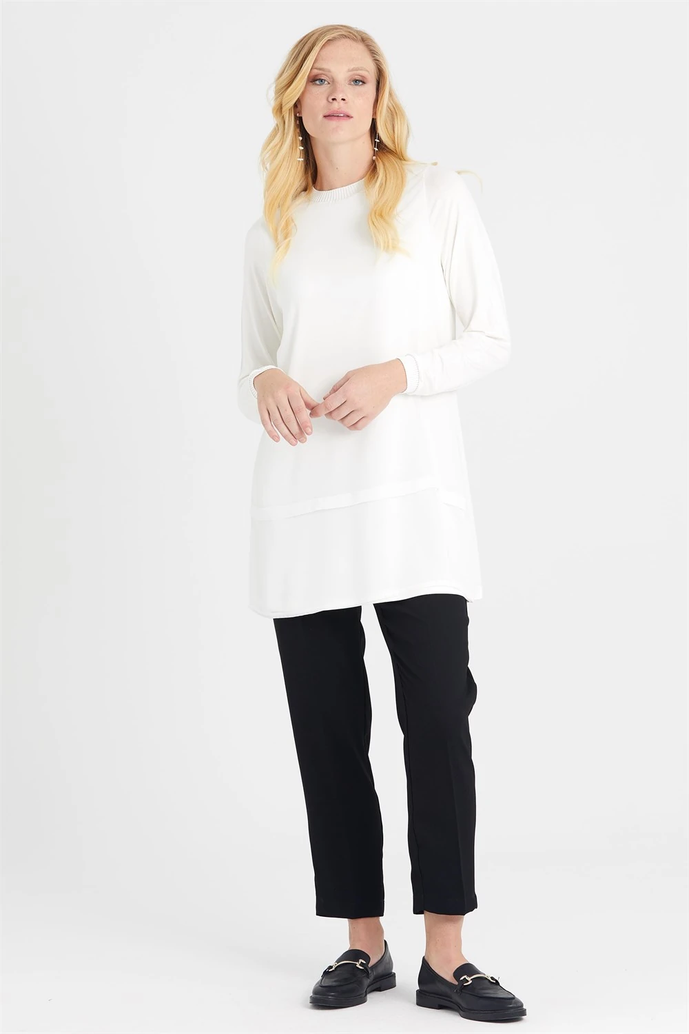 GHİSA RİBANA DETAYLI UZUN KOL İÇLİK