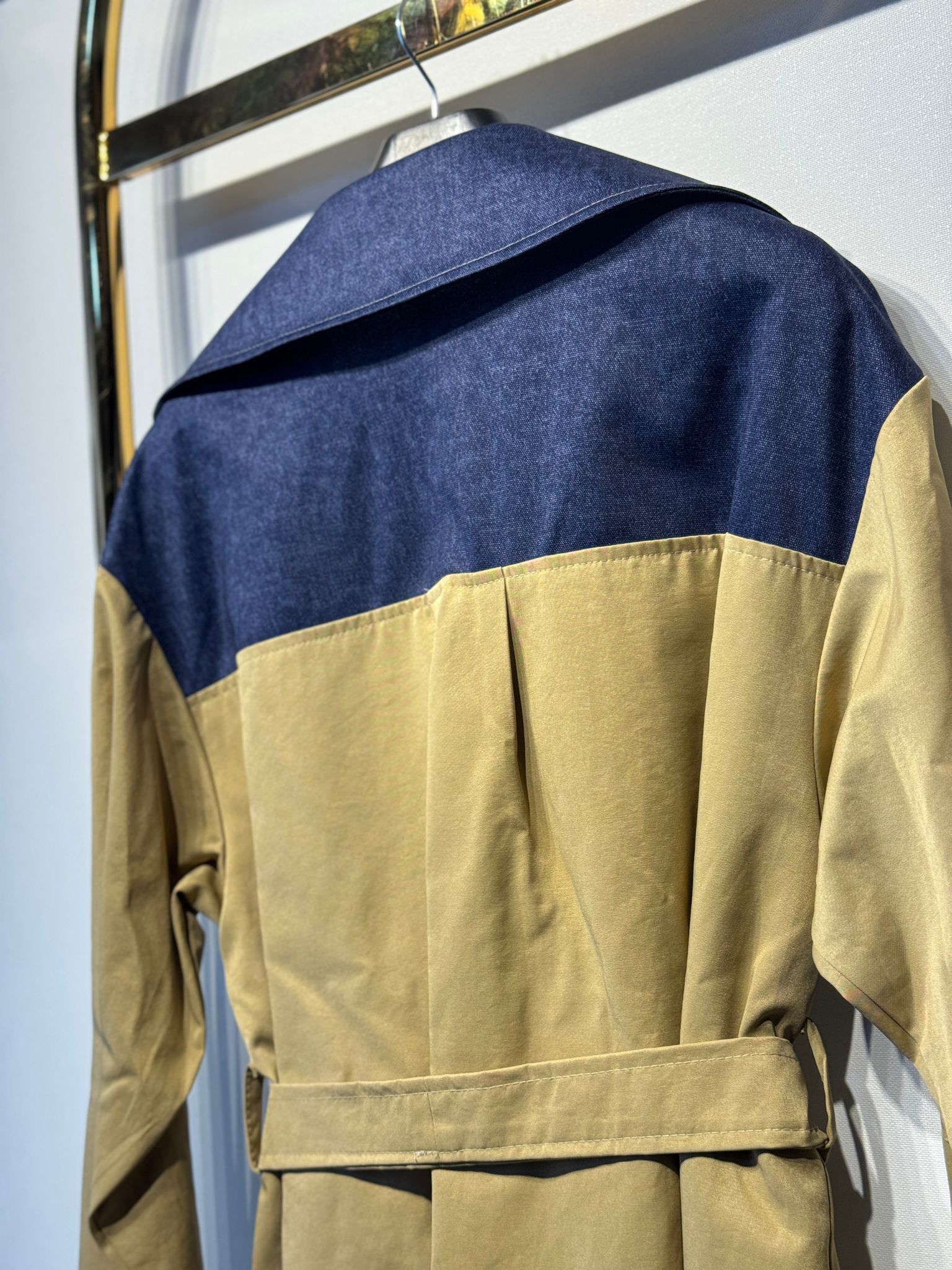 GHİSA Gold Düğme Detaylı Jeans Mix Kısa Trenç