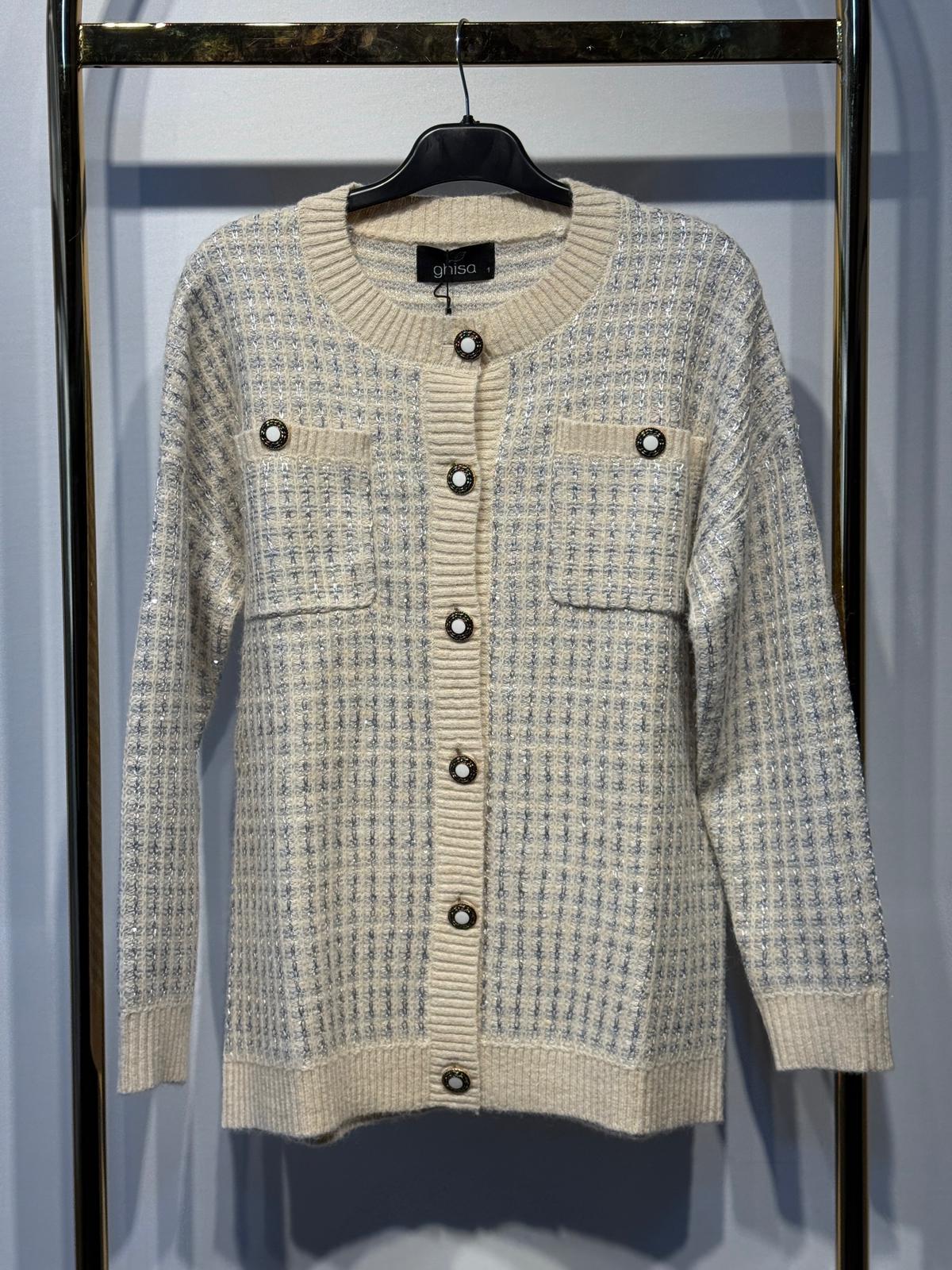 GHİSA Örme Düğme Detaylı Hırka