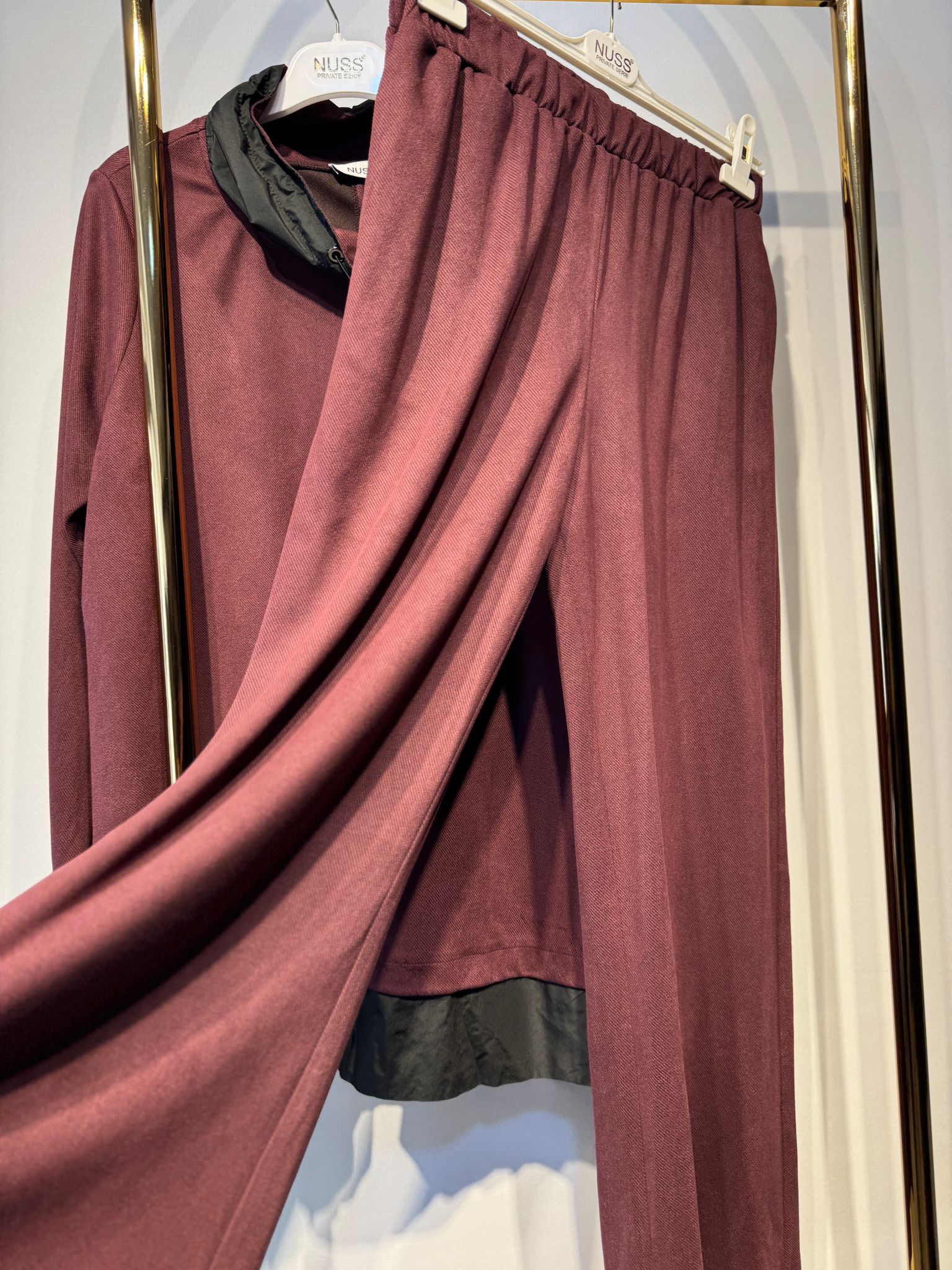 NUSS Özel Kumaş Tasarım Tunik Pantolon Takım